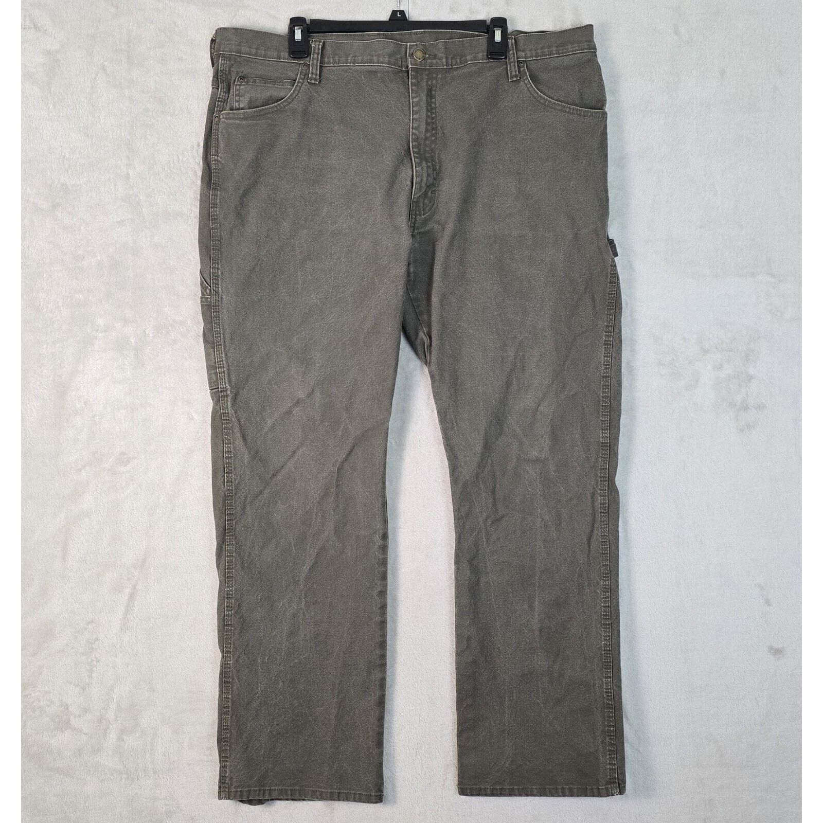 Dickies Dickies Men's 40X32 Canvas Carpenter Pants Relaxed Fit Gray Size US 40 / EU 56 - 2 Thumbnail