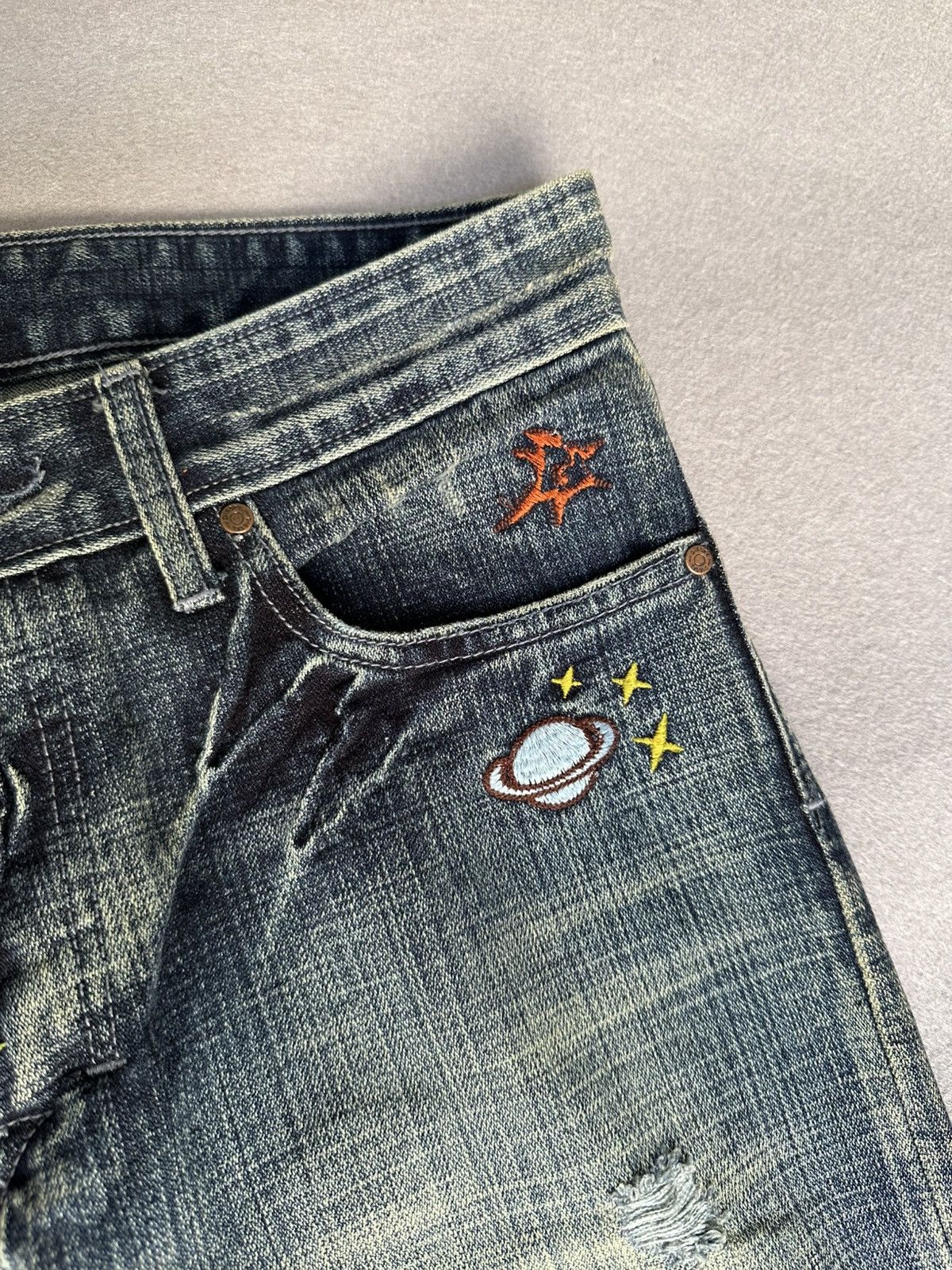 Diesel FLARE Diesel Space Research Center Astronomy Denim Size US 32 / EU 48 - 9 Thumbnail