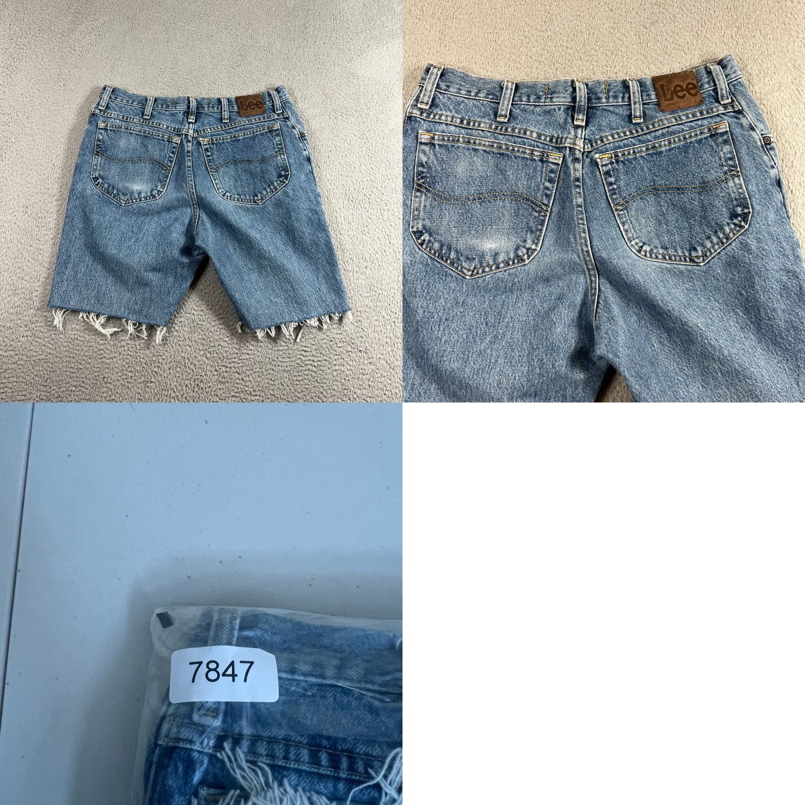 Lee VINTAGE Lee Men Shorts Bermuda 34 Blue Faded Denim Casual Beach Summer Size 34 Size US 34 / EU 50 - 8 Thumbnail