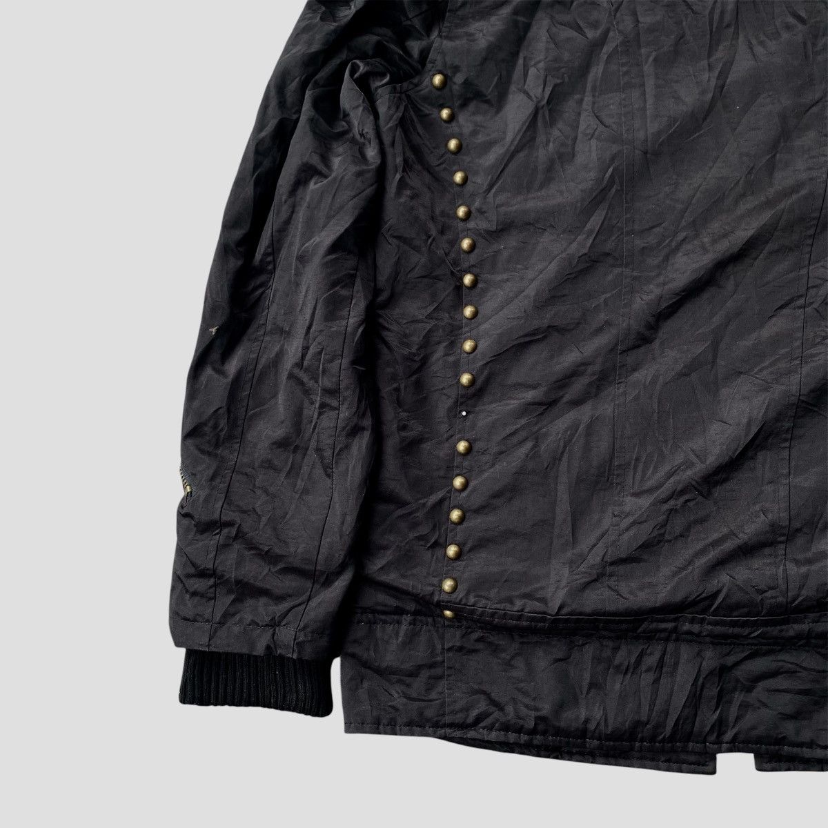 If Six Was Nine Round Trip Bondage Studded Jacket w/ Fur Hoodie Size US L / EU 52-54 / 3 - 16 Thumbnail