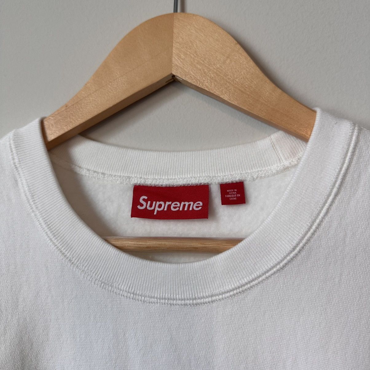Supreme Supreme Washed Box Logo Crewneck White Large Size US L / EU 52-54 / 3 - 4 Thumbnail