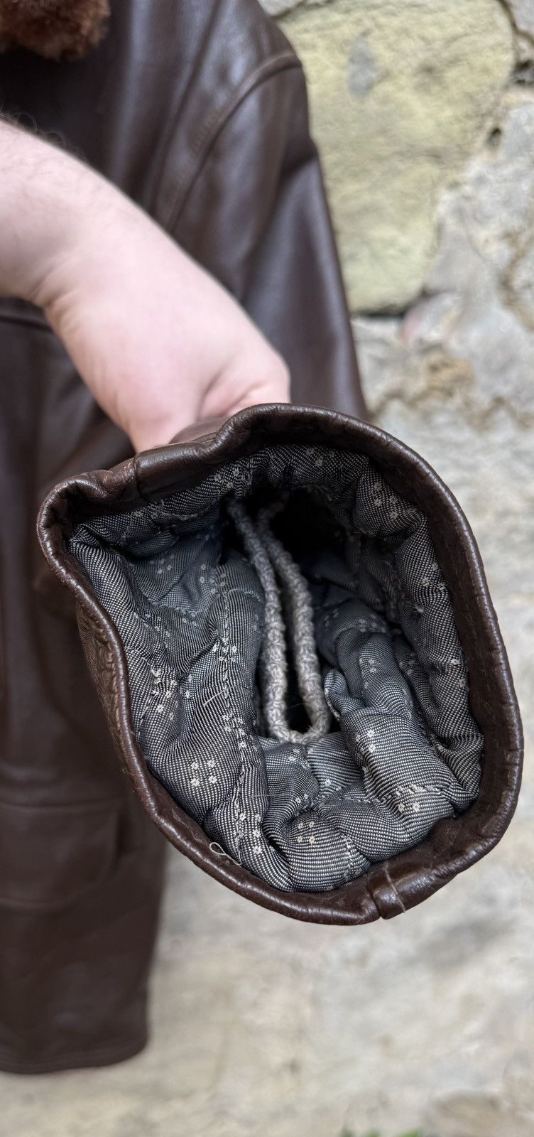 Vintage Retro Horsehide 30s 40s Brown BARNSTORMER Leather Coat Size US XL / EU 56 / 4 - 11 Thumbnail