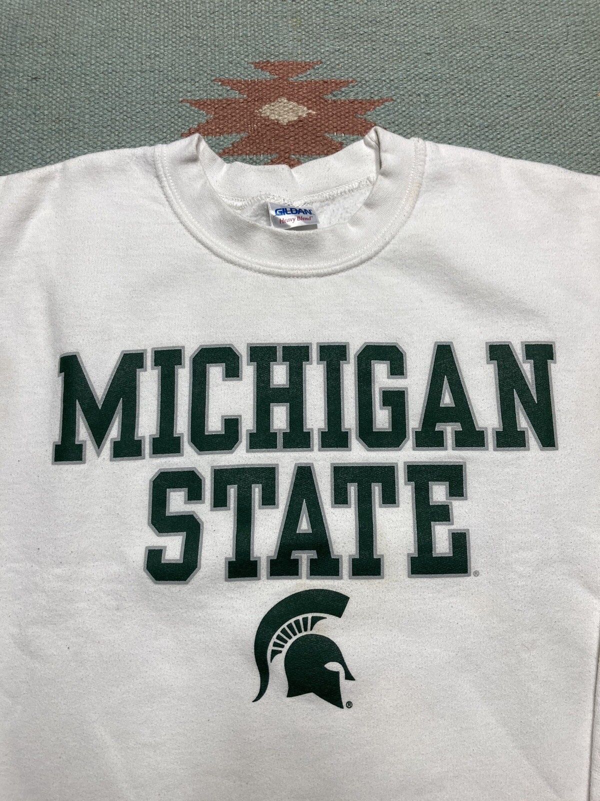 Gildan Y2K Michigan state crewneck sweatshirt cropped small MSU Size US S / EU 44-46 / 1 - 2 Thumbnail