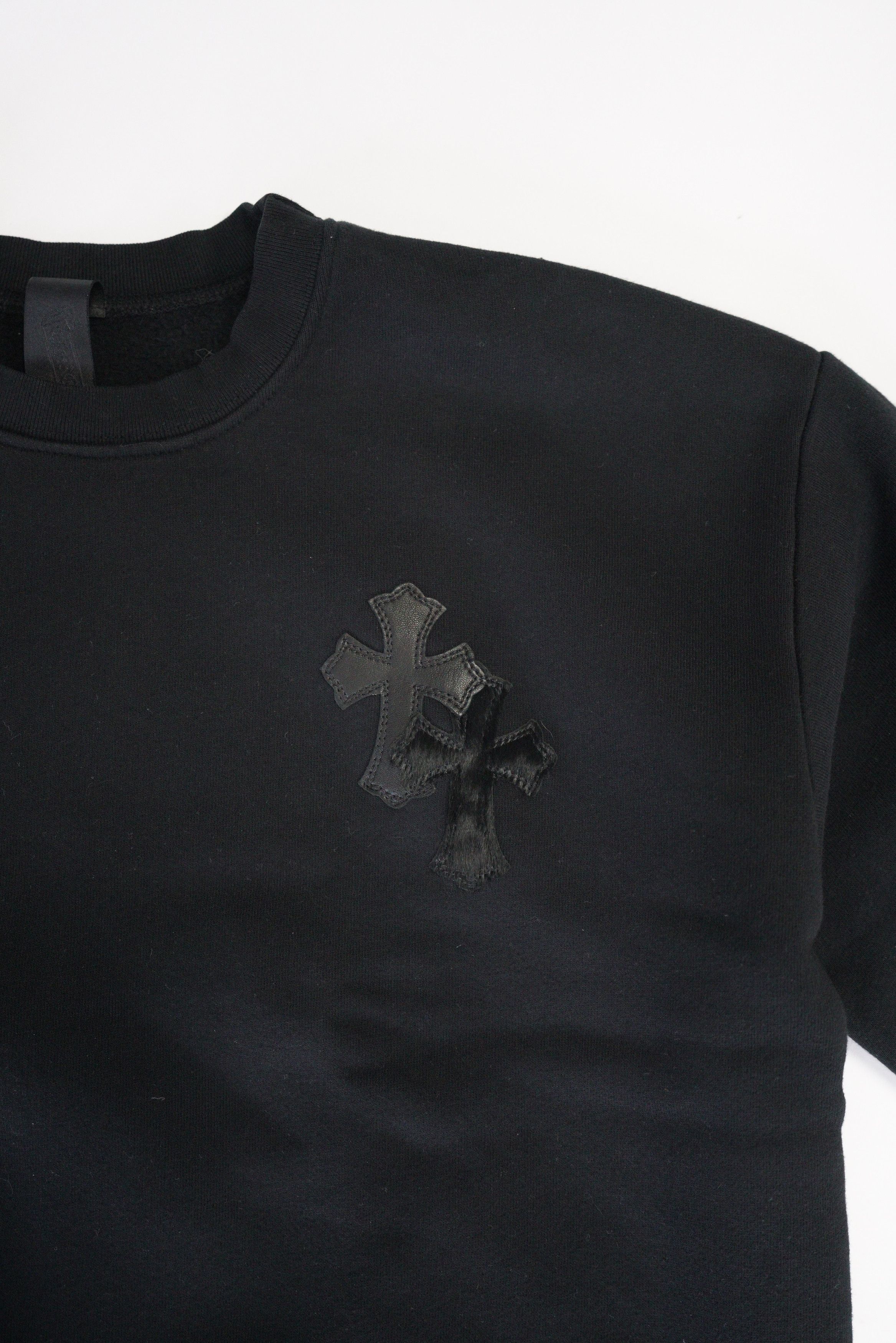 Chrome Hearts Chrome Hearts Pony Hair Patent Leather Cross Sweatshirt Size US S / EU 44-46 / 1 - 4 Thumbnail