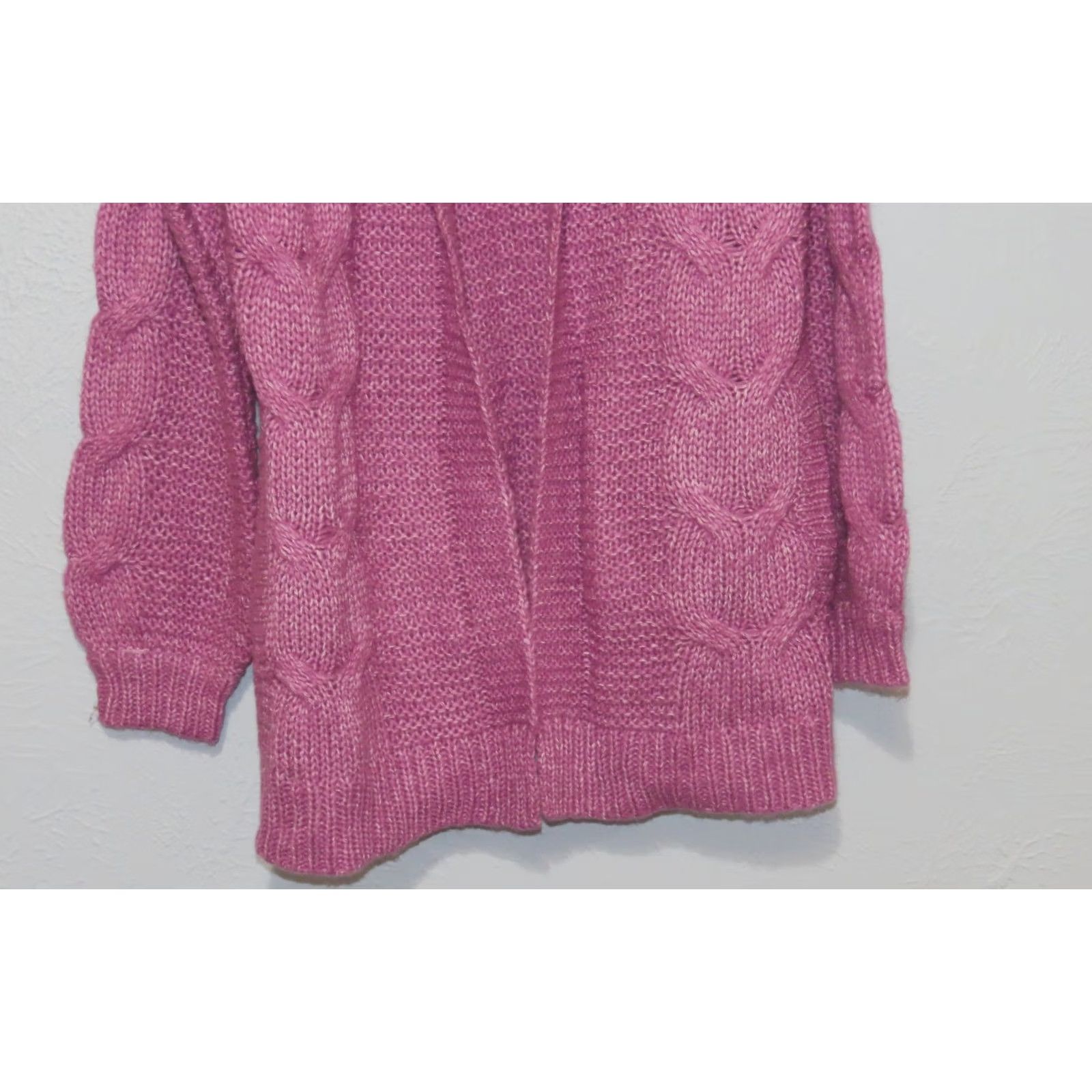 Vintage VINTAGE? Belle Belldini Women M Open Cardigan Sweater Mulberry Purple NWT Size M / US 6-8 / IT 42-44 - 2 Thumbnail