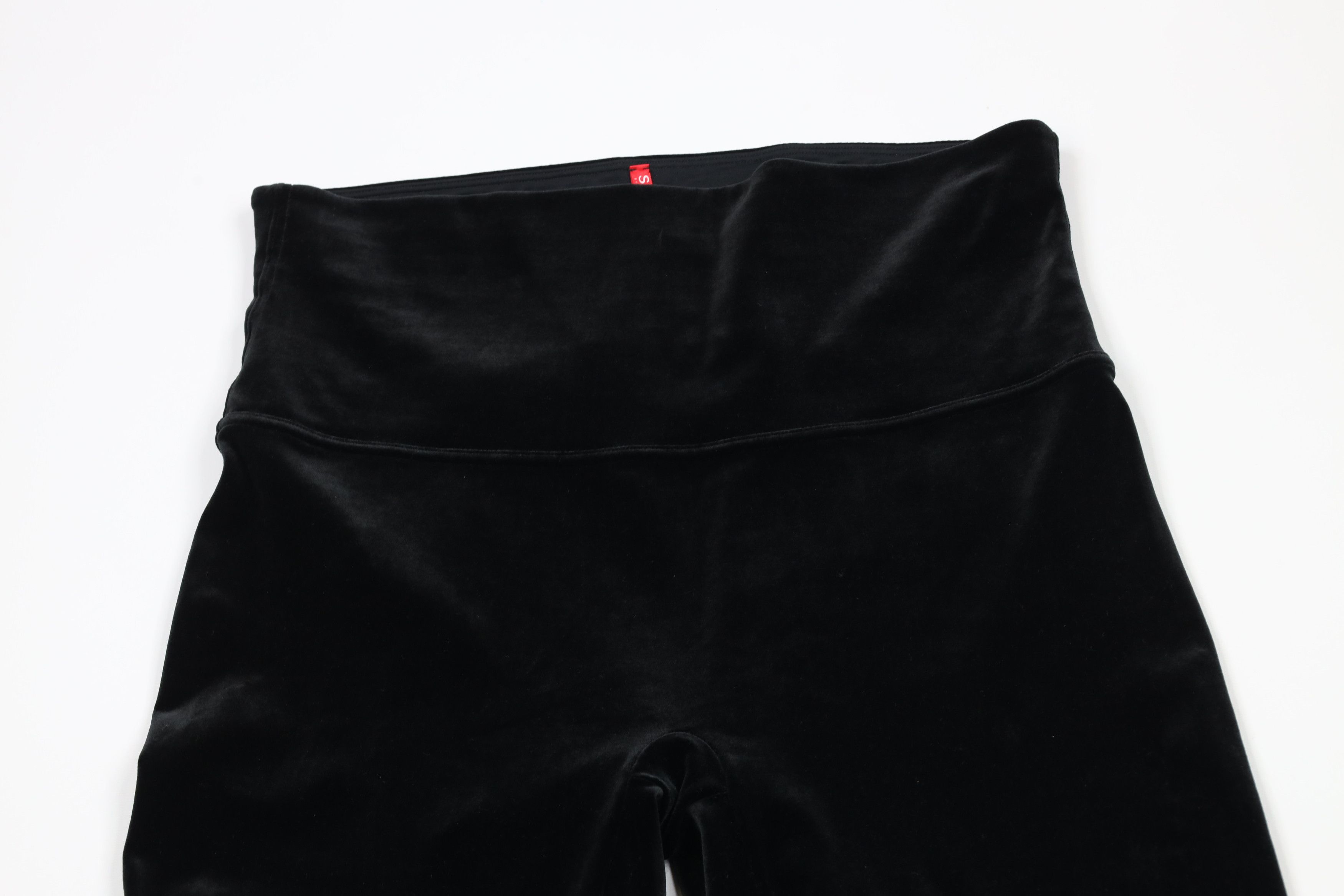 Spanx × Vintage Spanx High Rise Velvet Velour Leggings Pants Black Shapewear Size 32" / US 10 / IT 46 - 2 Thumbnail