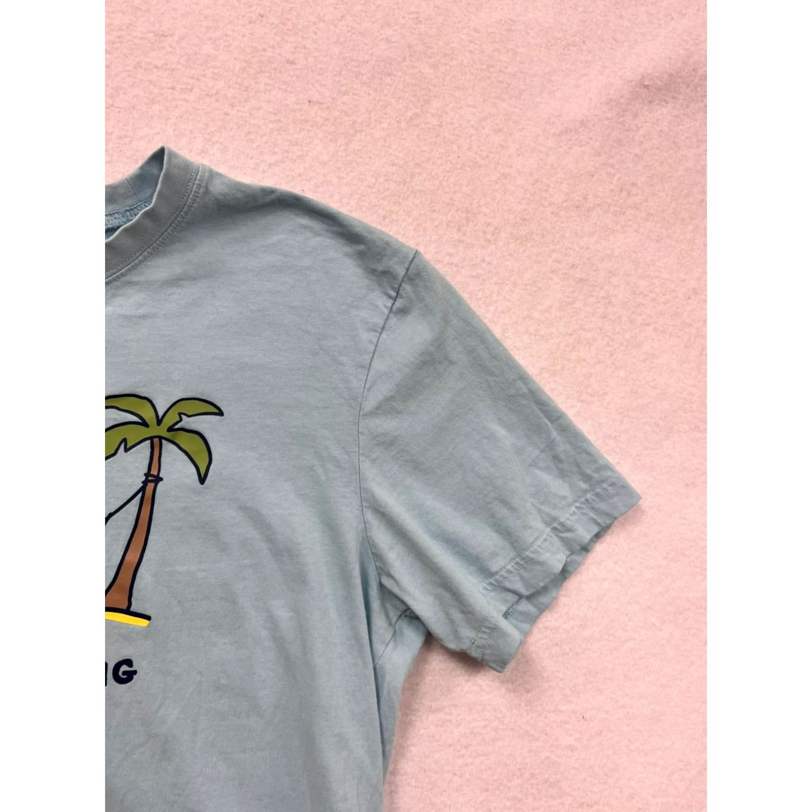Life is Good Life Is Good T-Shirt Mens M Zero Tasking Graphic Blue Crew Neck Short Sleeve Shirt Size US M / EU 48-50 / 2 - 5 Thumbnail