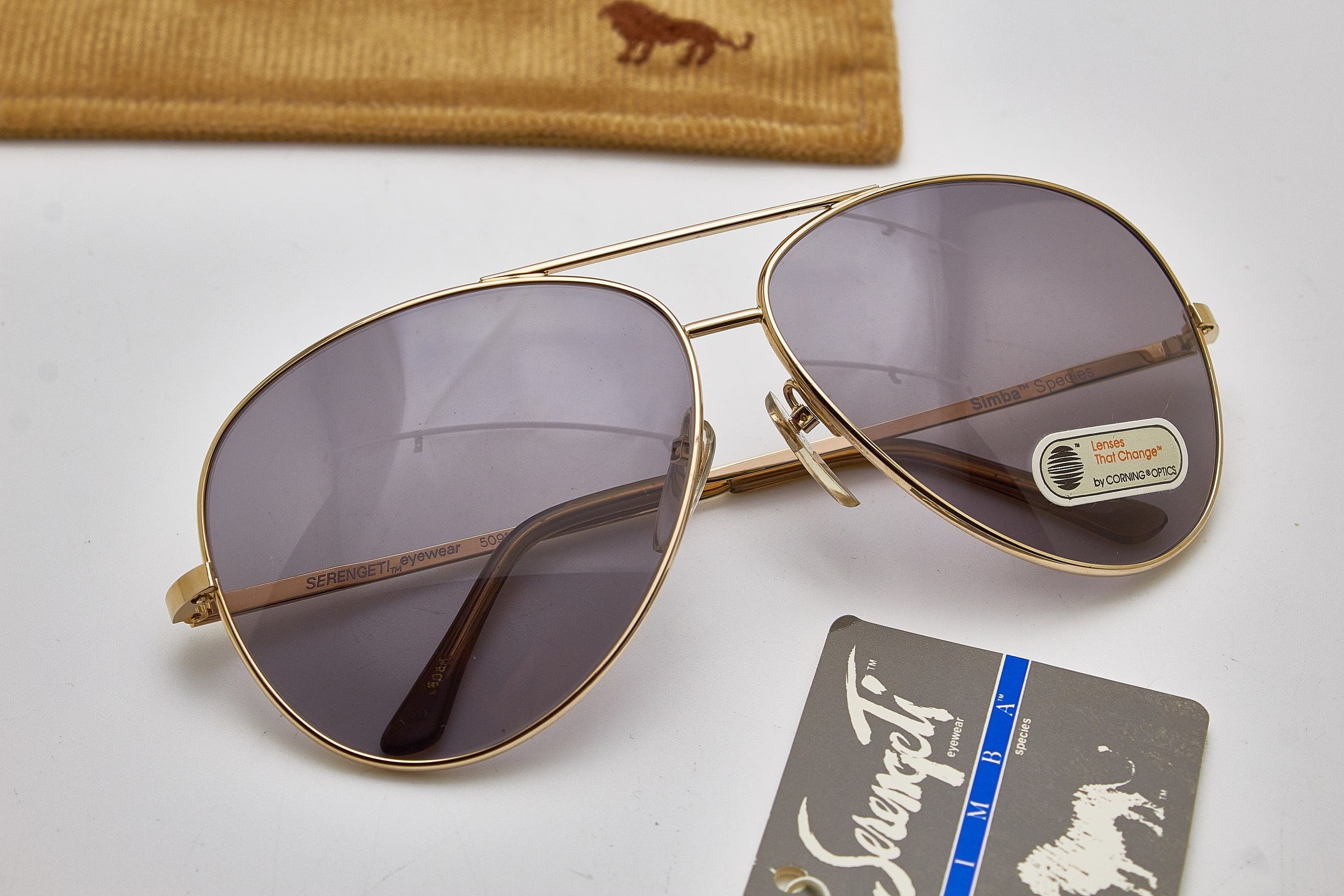 Serengeti SERENGETI quiet luxury 80s oversized gold thin metal specs Size ONE SIZE - 2 Thumbnail