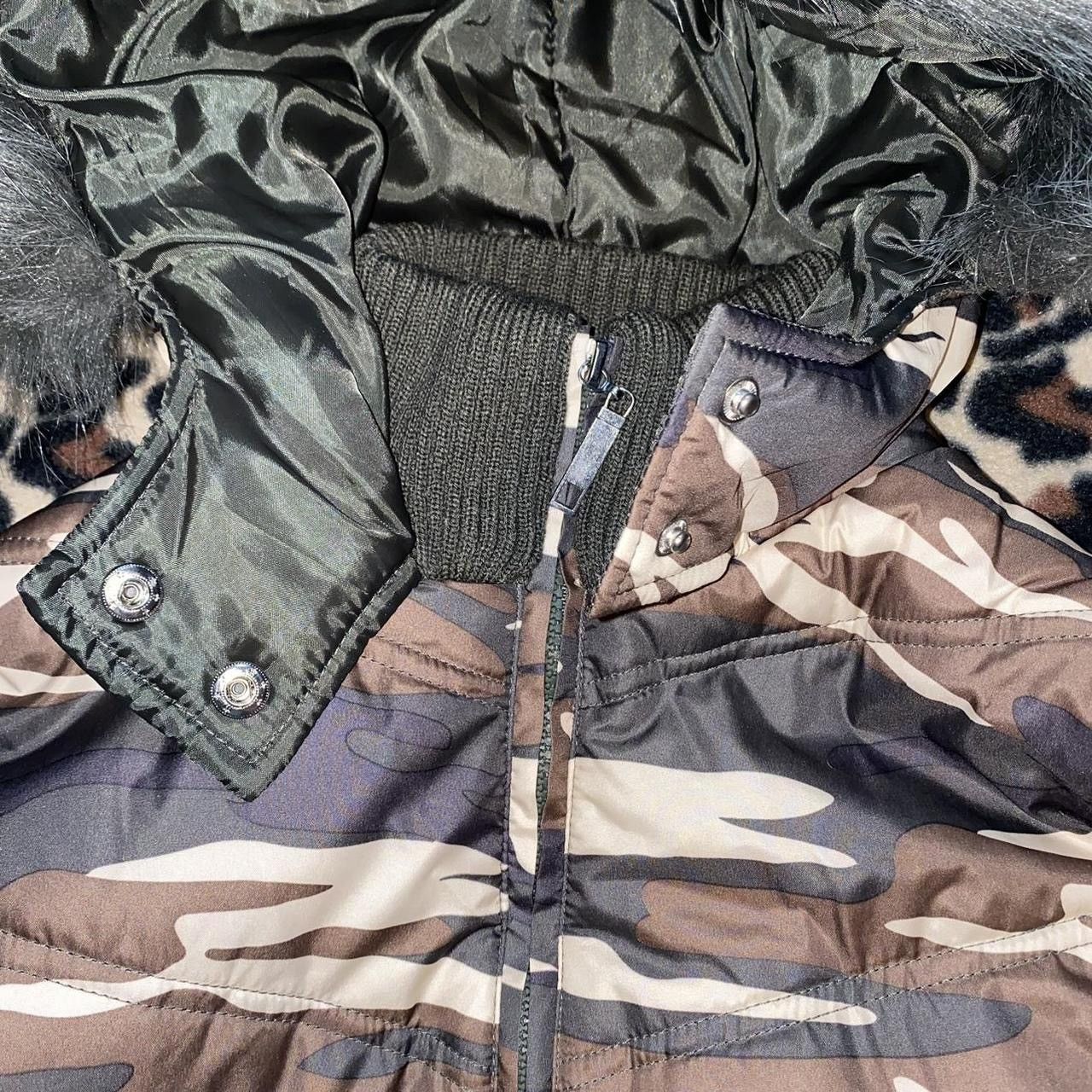 Other Deadstock Camo Puffer W/ Faux Fur Hood and Ribbed Sleeves Size S / US 4 / IT 40 - 5 Thumbnail