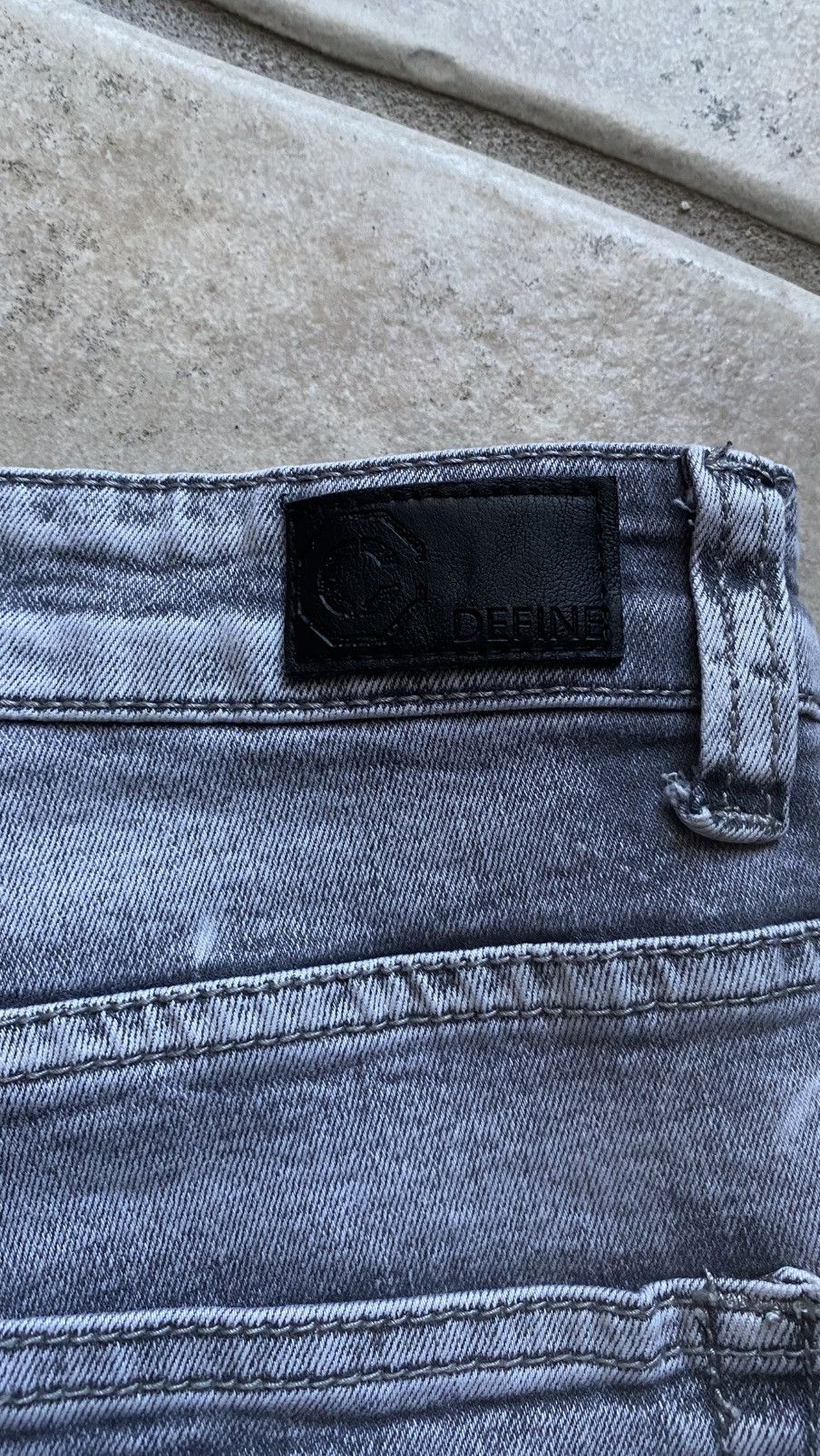 Other Grey stacked distressed jeans Size US 32 / EU 48 - 6 Thumbnail