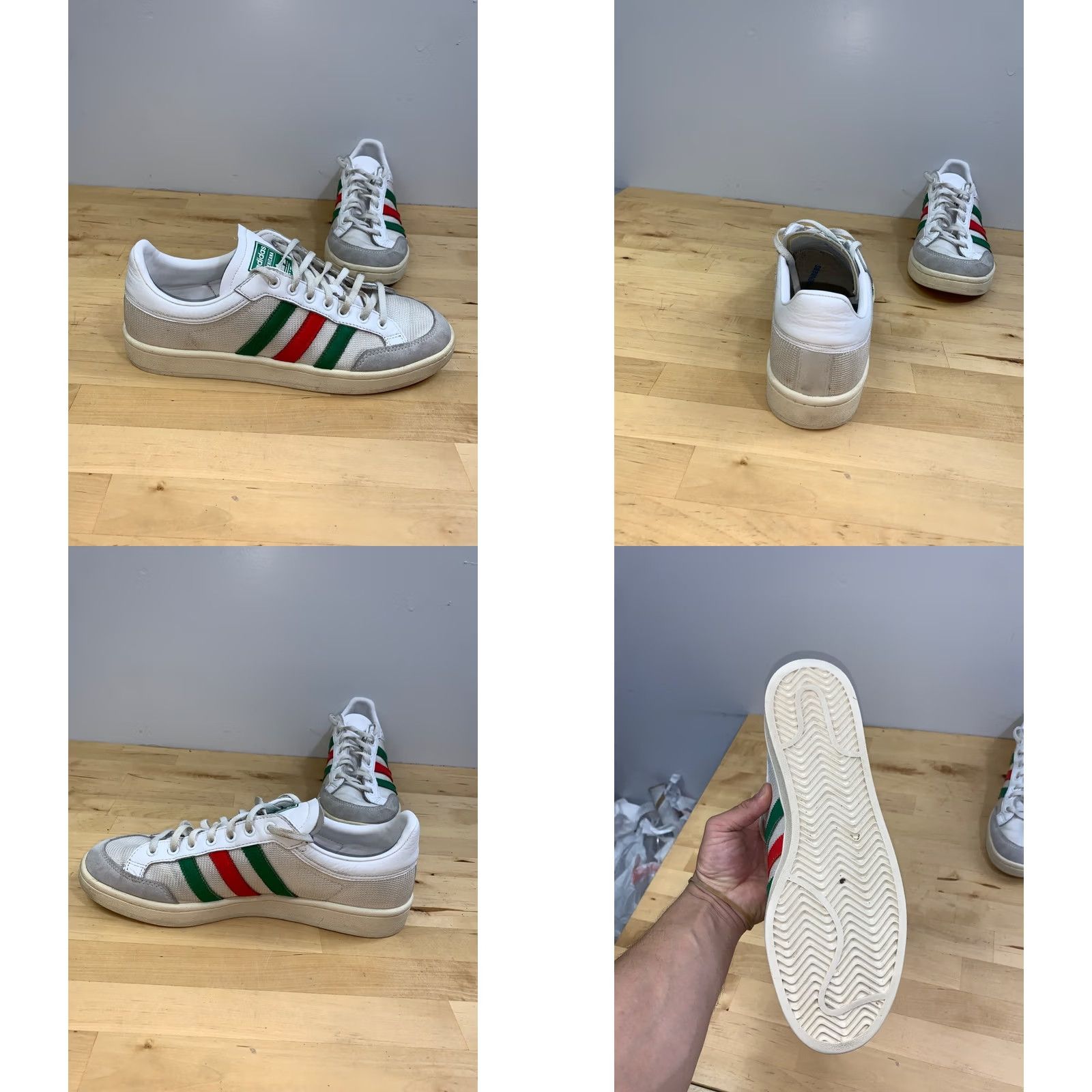 Adidas Adidas Americana White Green Scarlet Men US 10.5 UK 10 Sneaker Low Top Rubber Sole Casual Athletic Shoes Size US 11 / EU 44 - 9 Thumbnail