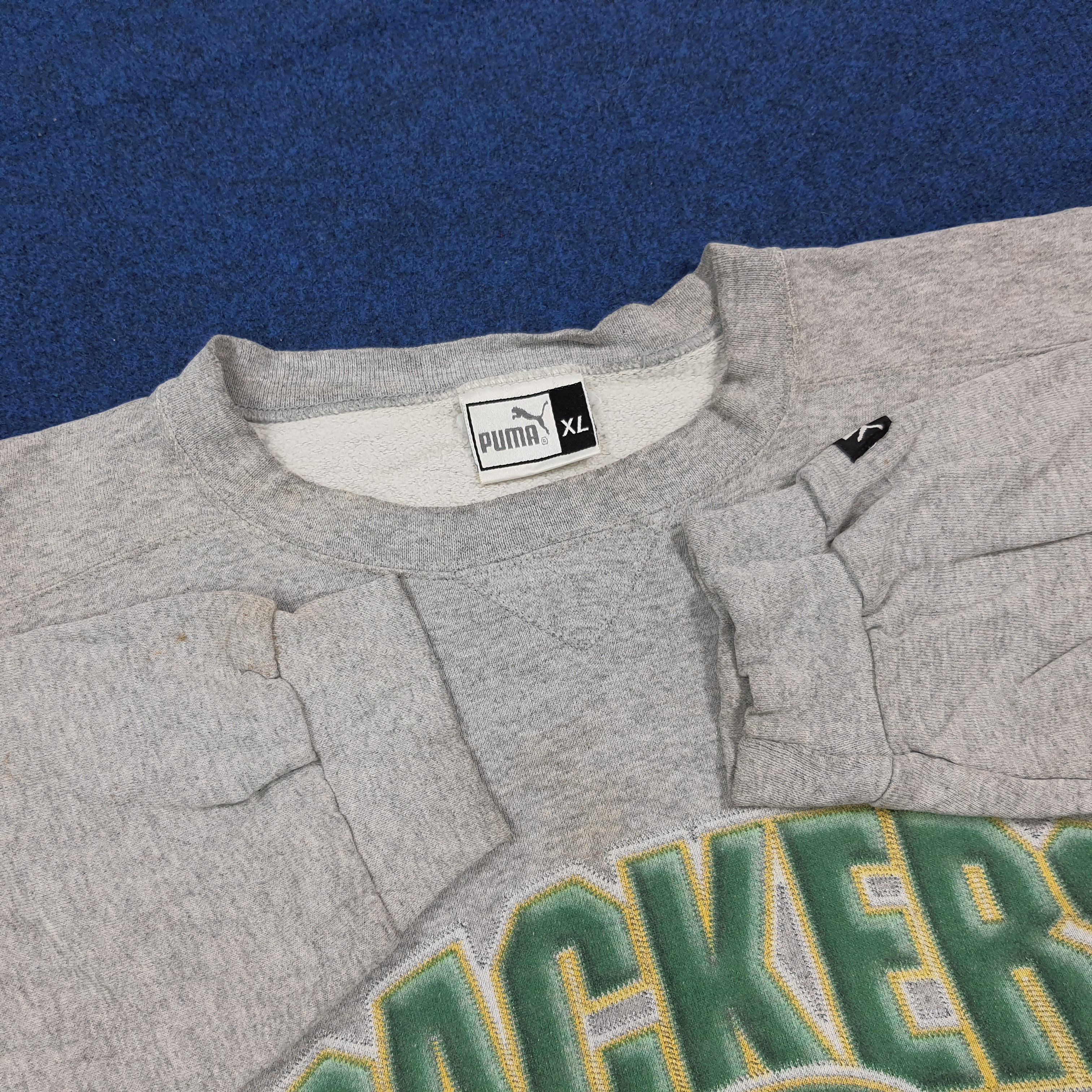 Puma Vintage 90s Puma Green Bay Packers Crewneck C307N12 Size US XL / EU 56 / 4 - 4 Thumbnail