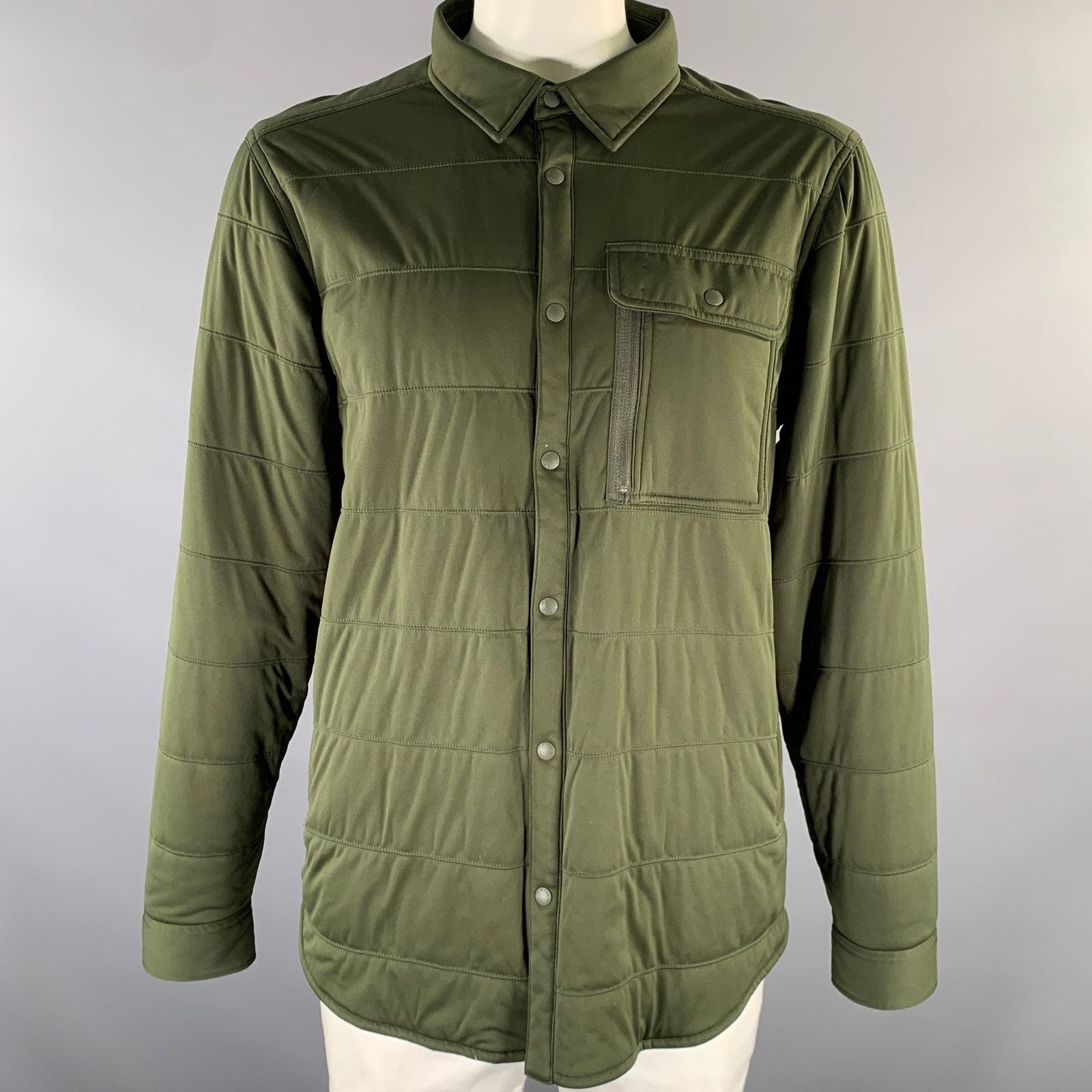 Snow Peak SNOW PEAK Size XXL Green Quilted Polyester Shirt Jacket Size US XXL / EU 58 / 5 - 1 Thumbnail