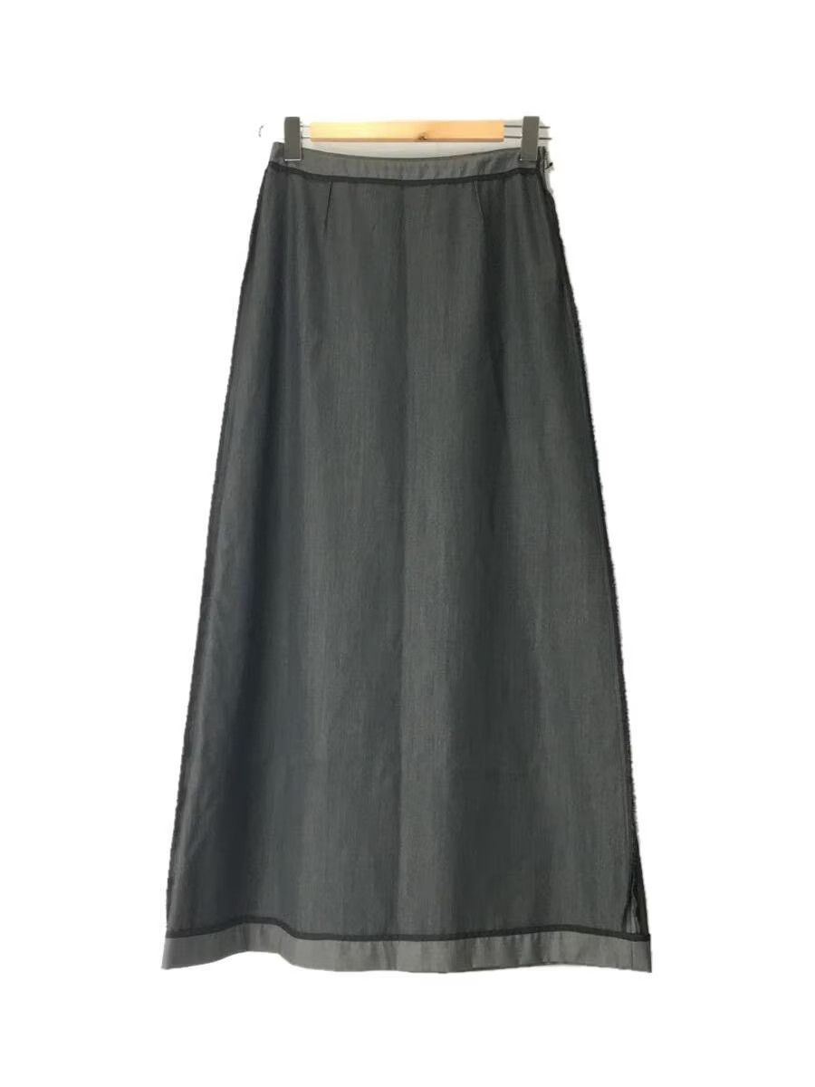 image of Maison Margiela Inside Out Wool Skirt in Grey, Women's (Size 26)