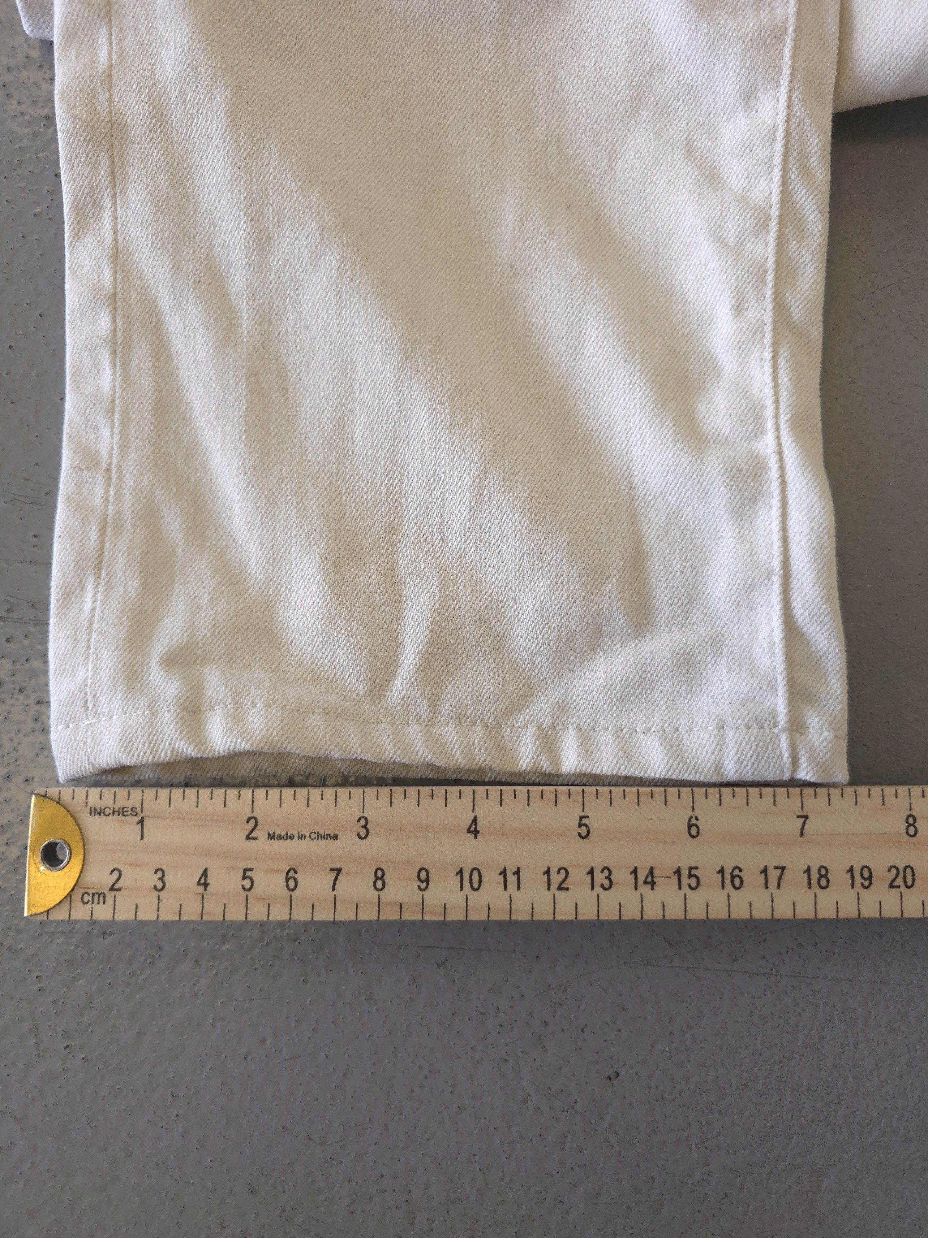 Helmut Lang Helmut Lang Off White Color Jeans 32x39" Size US 32 / EU 48 - 8 Thumbnail