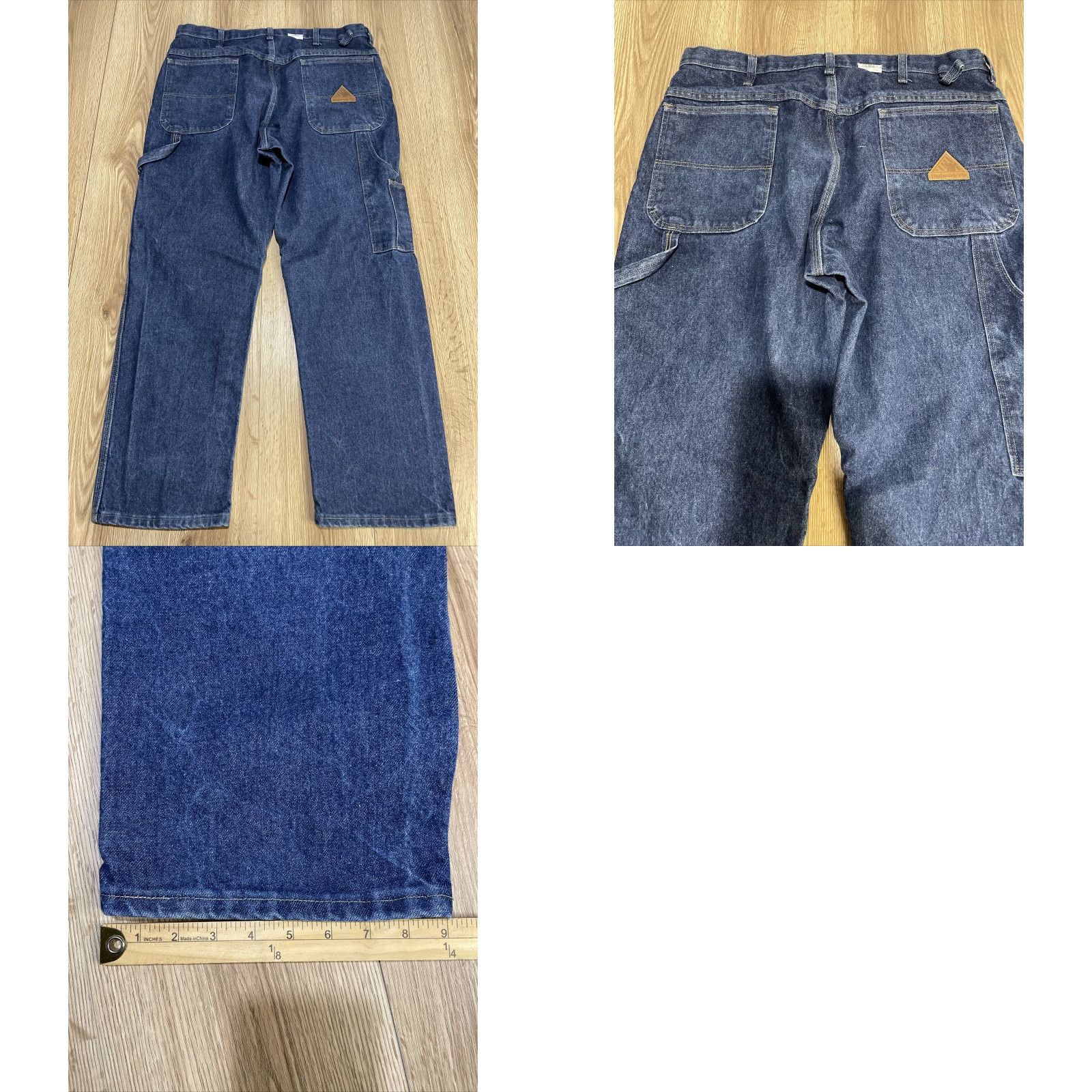 Denime VINTAGE Bulwark Fire Resistant Jeans Denim Blue Regular 38x30 Mens Size US 38 / EU 54 - 8 Thumbnail