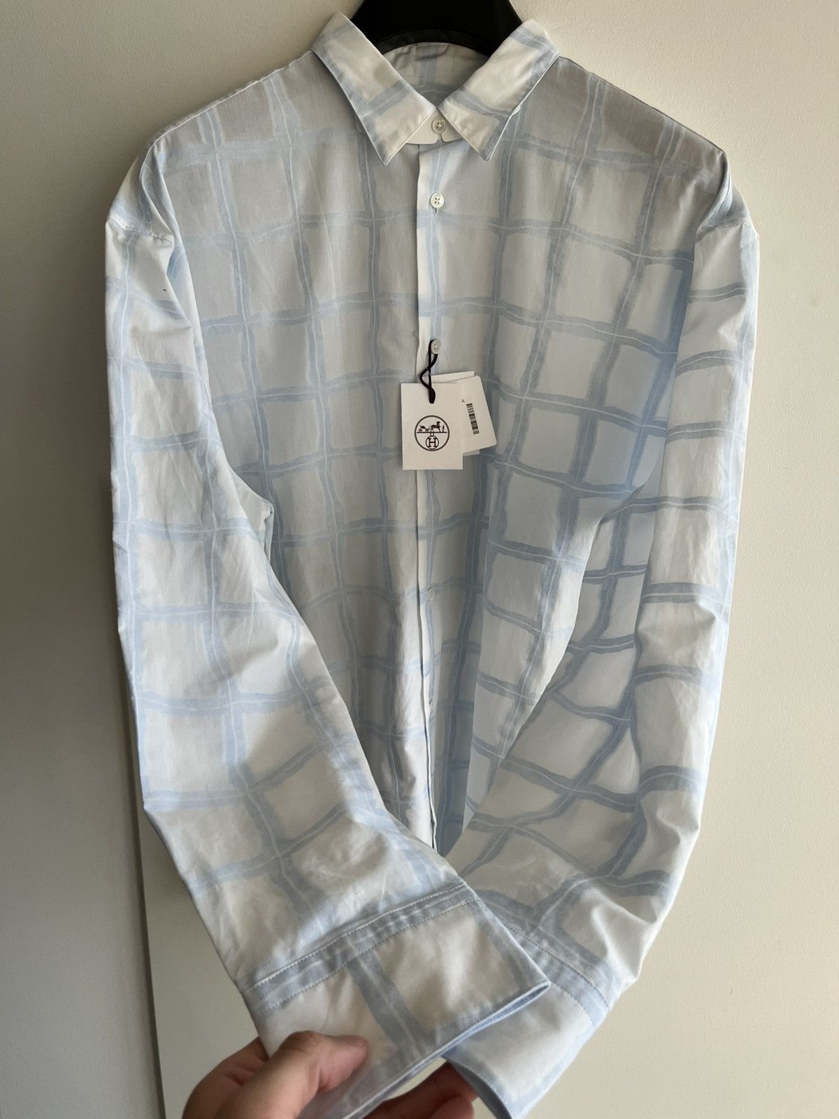 Hermes Hermes Super Runway Boxy Shirt Brand NEW w Tags Size US L / EU 52-54 / 3 - 2 Thumbnail