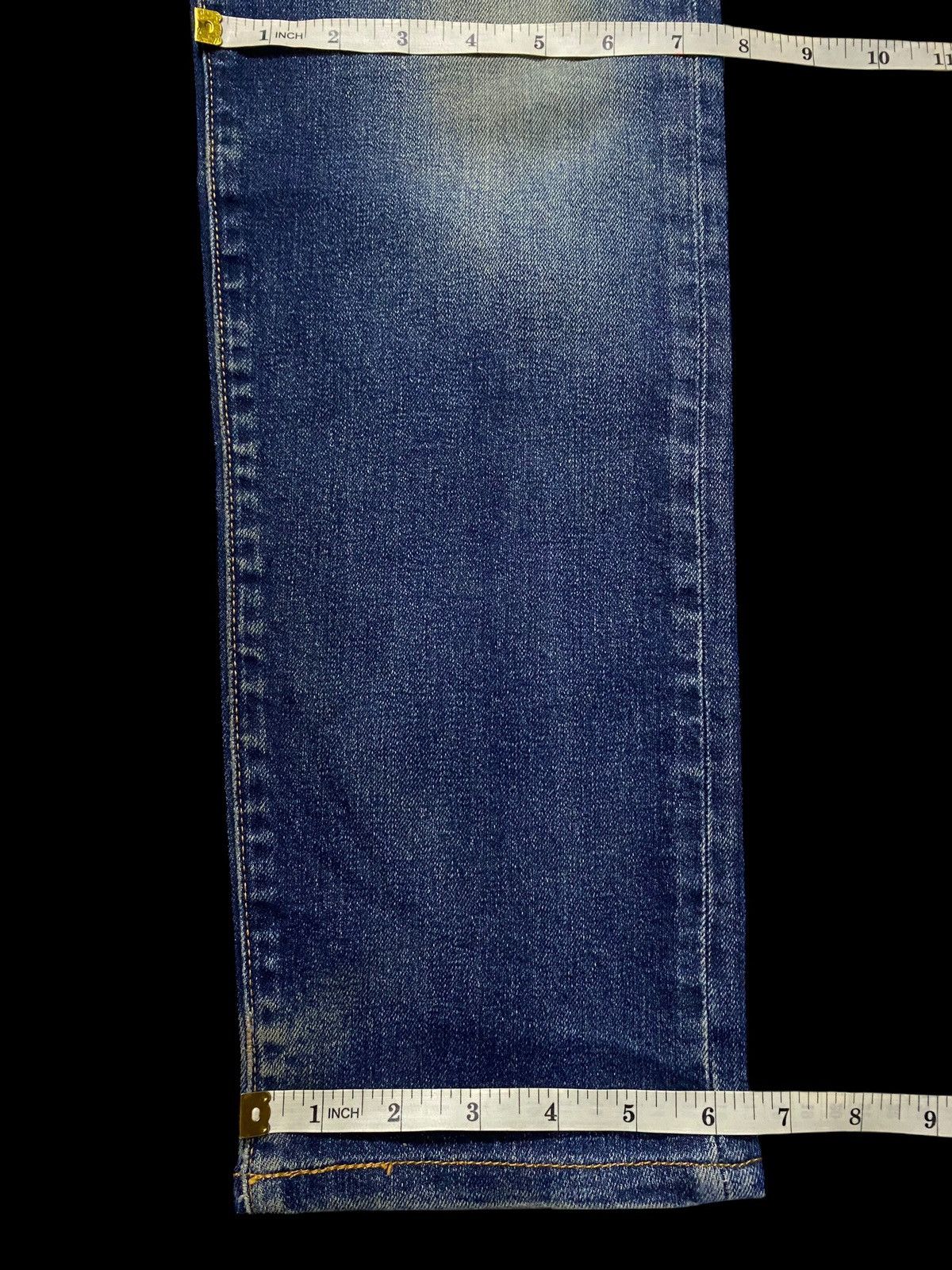 Levi's Vintage Clothing Levis 502 Y2K Big E Blue Wash Distressed Slim Fit Jeans Size US 31 - 16 Thumbnail