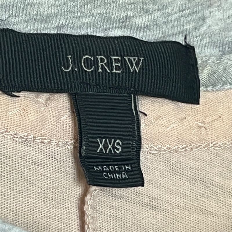 J.Crew J. Crew Blush Pink T-Shirt Gray Embellished Neckline XXS Size XXS / US 00 / IT 34 - 4 Thumbnail