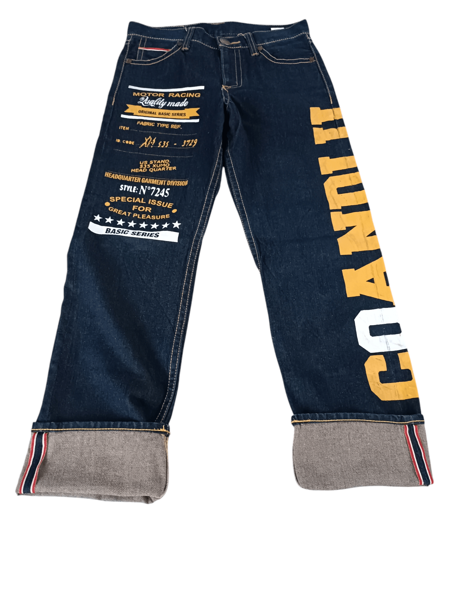 Other Co & Lu Selvedge Big Logo Nice Design Denim Jeans Size US 30 / EU 46 - 8 Thumbnail