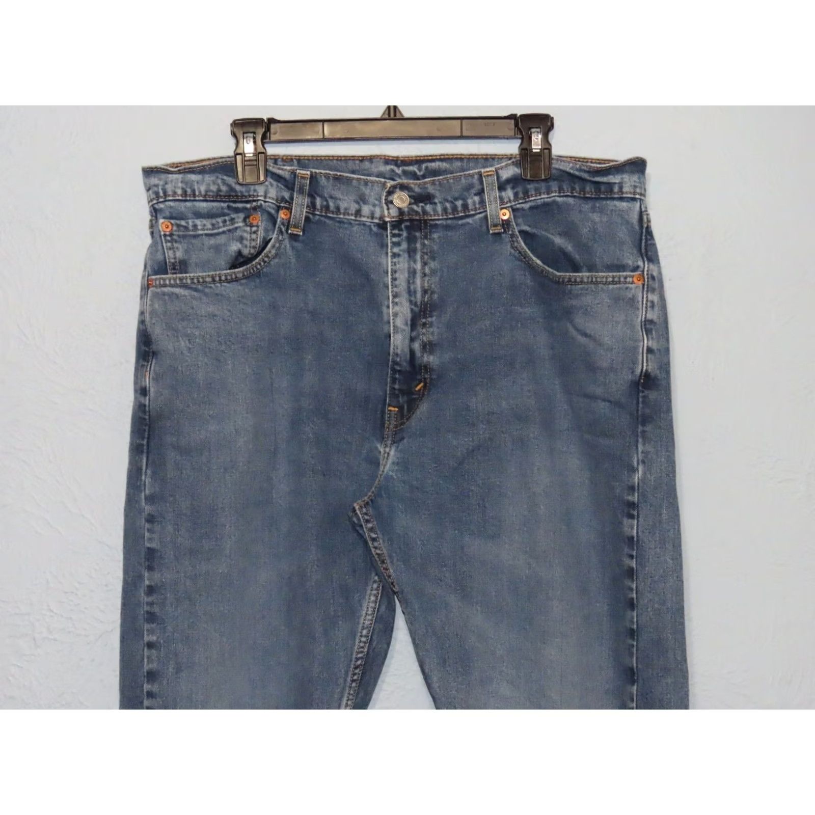 Levi's VINTAGE Levi's 505 Blue Jeans Mens Size 38x32 Classic Straight Denim 5-Pocket High Rise Straight Mens Jeans Blue, 38x32 Size US 38 / EU 54 - 3 Thumbnail
