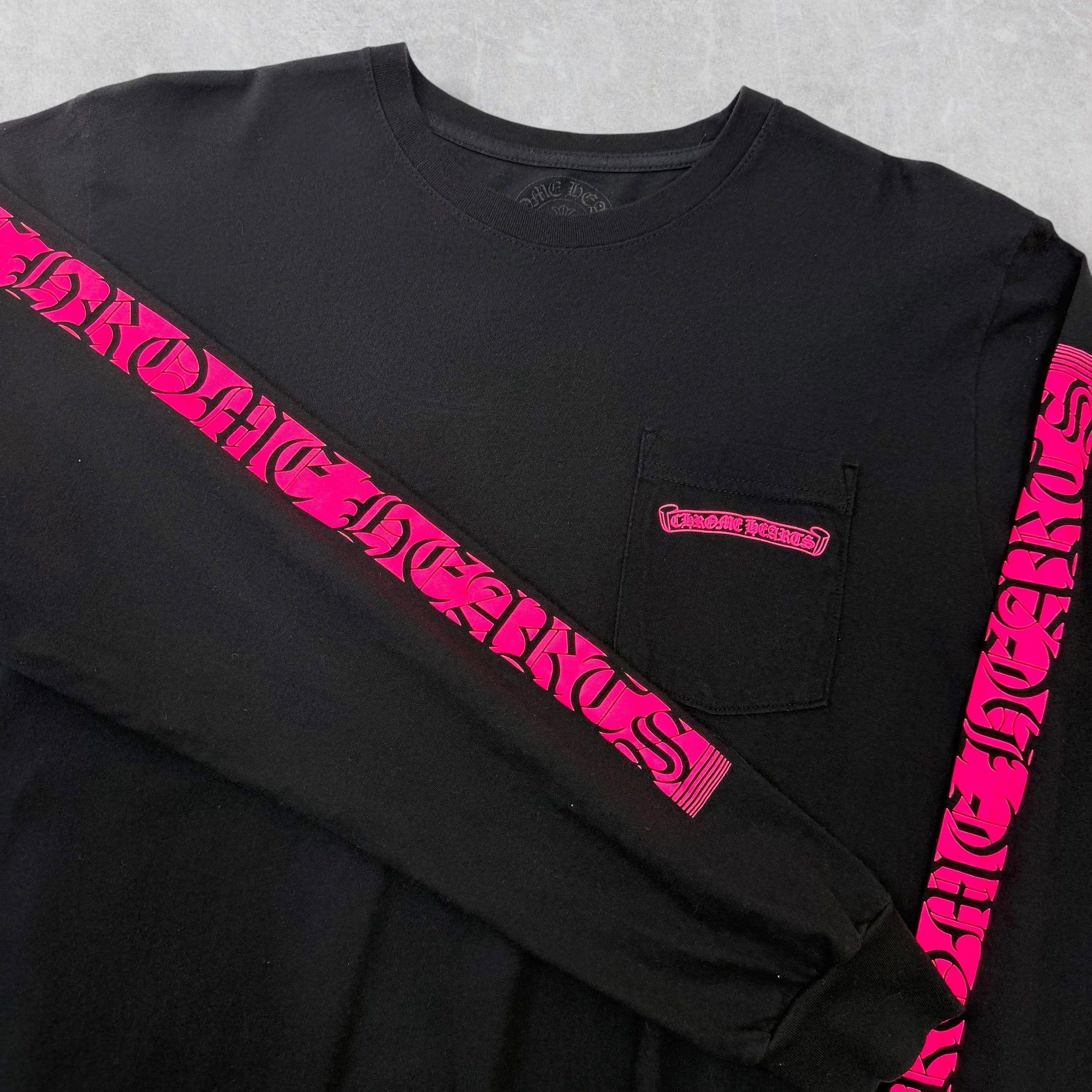 Chrome Hearts Chrome Hearts Neon Pink Stripe L/S L Size US L / EU 52-54 / 3 - 3 Thumbnail