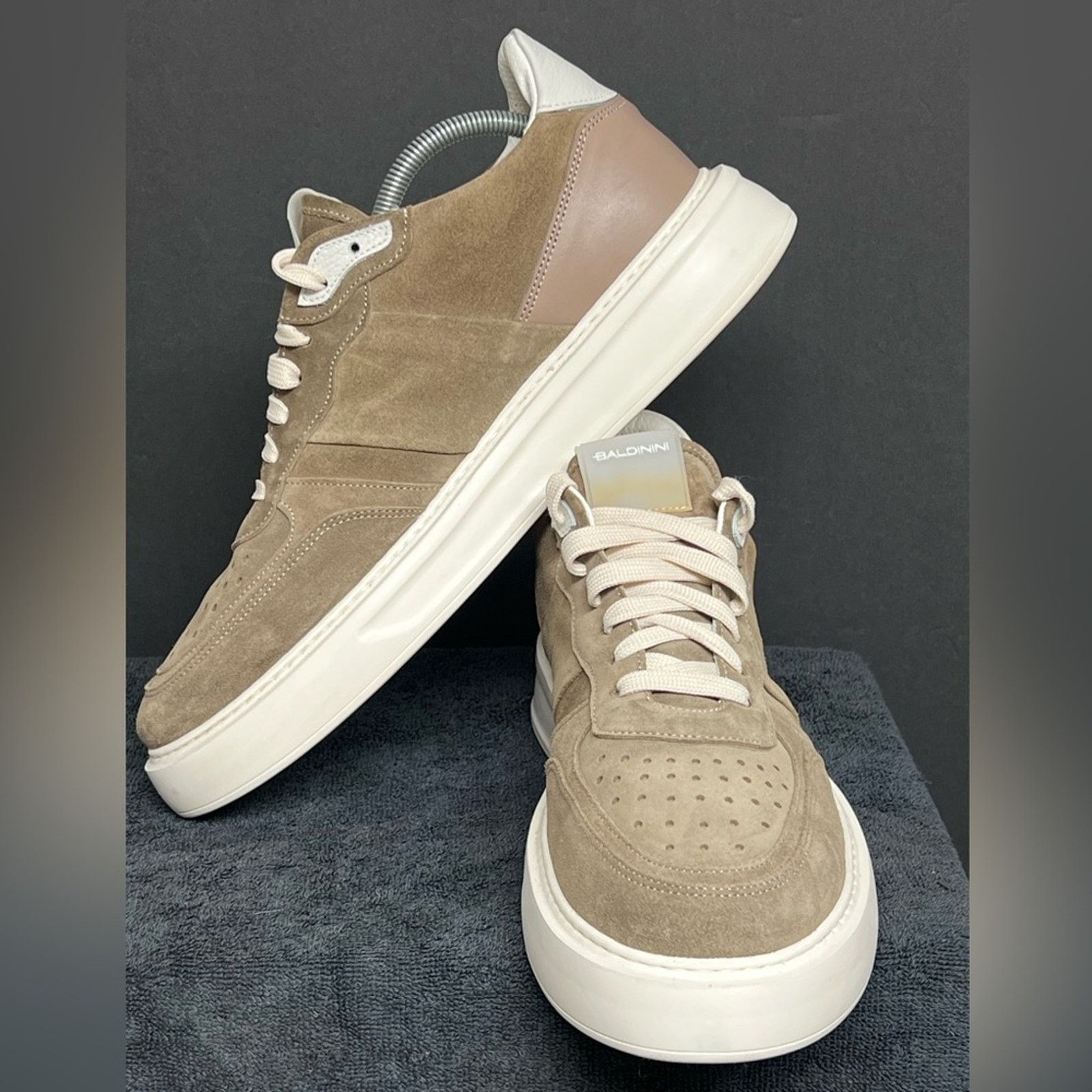 Baldinini Baldinini Brown Suede Leather Designer Shoes WORN ONCE $539 Size US 11 / EU 44 - 7 Thumbnail
