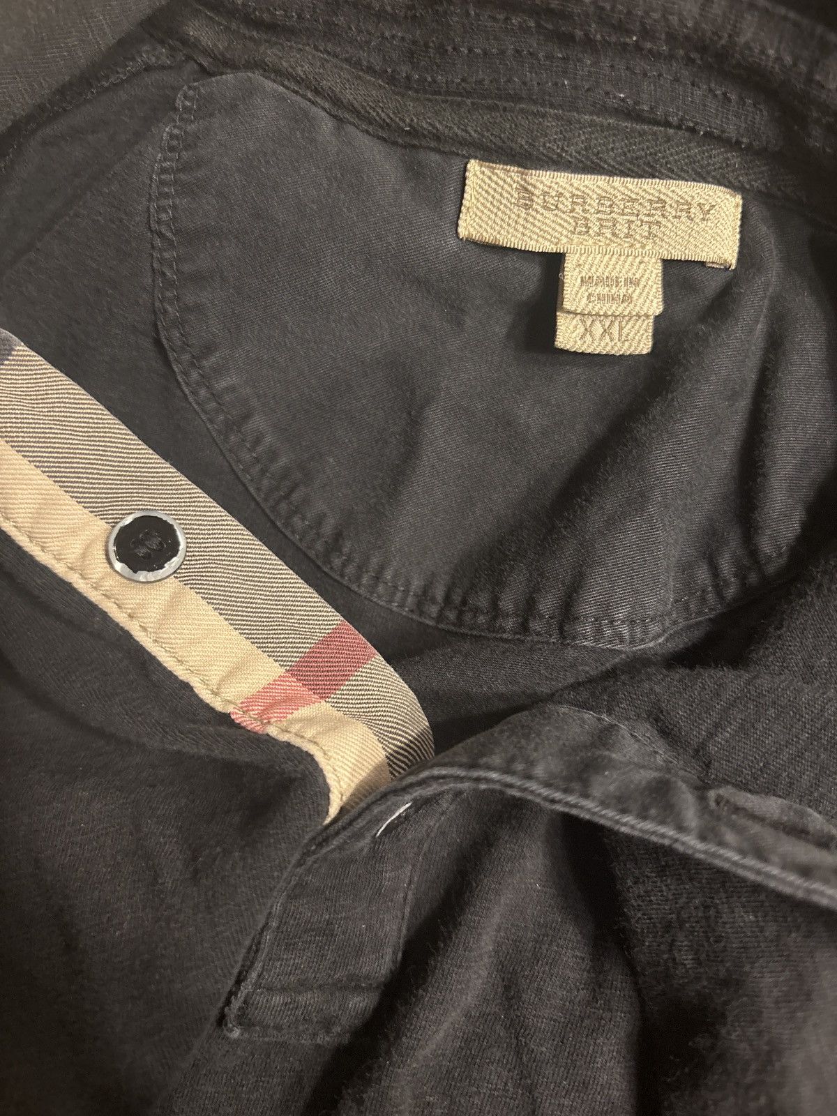 Burberry Black Burberry Polo Size US XXL / EU 58 / 5 - 3 Thumbnail