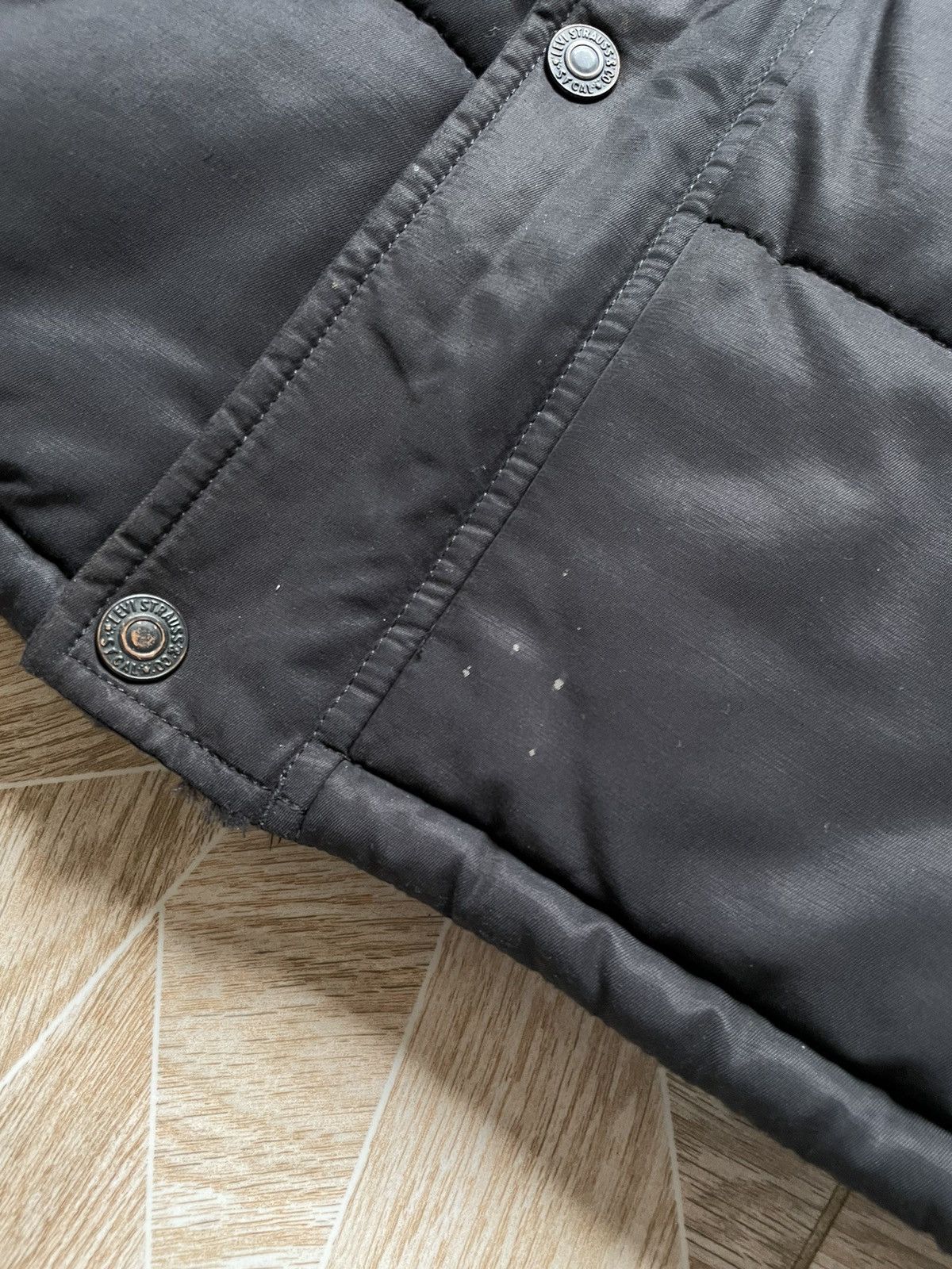 Levi's × Levi's Vintage Clothing × Vintage Y2K Vintage Thermore Levi’s Logo Puffer Down Jacket Black XL Size US XL / EU 56 / 4 - 14 Thumbnail