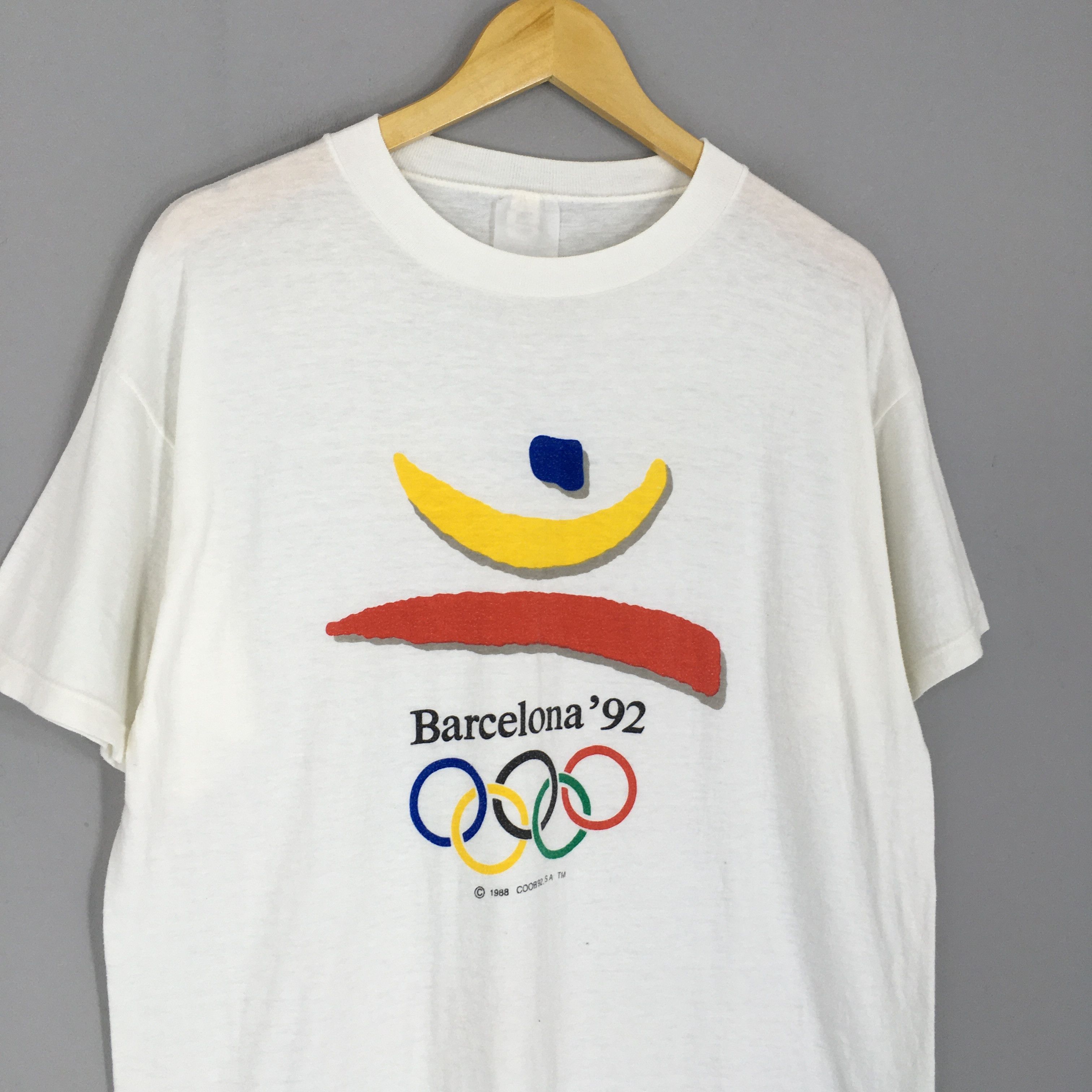 USA Olympics × Vintage Vintage Barcelona 1992 Summer Olympics T Shirt Medium Size US M / EU 48-50 / 2 - 4 Thumbnail