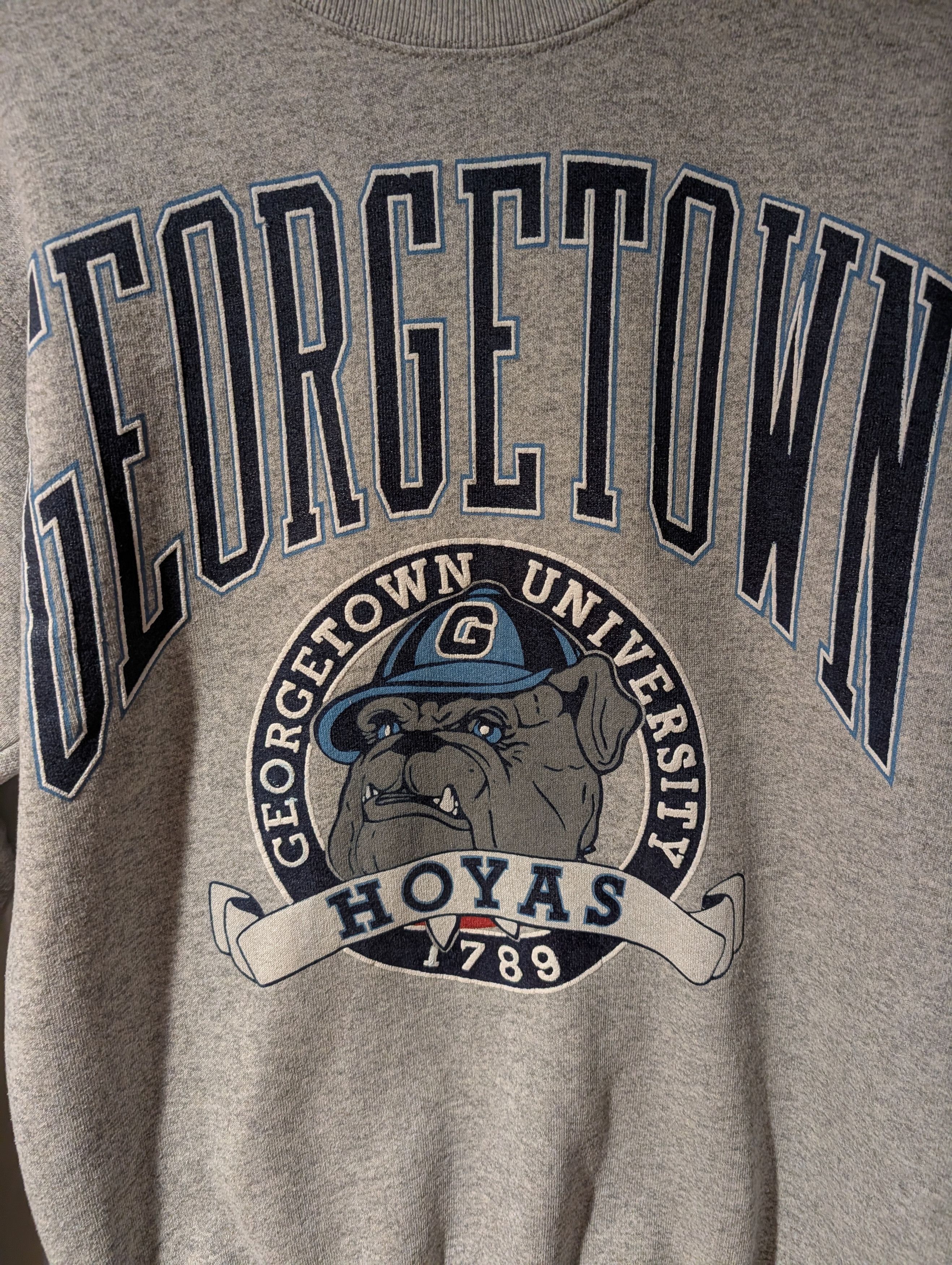 NCAA VTG Galt Sand Georgetown University Hoyas Bulldog Sweatshirt Size US S / EU 44-46 / 1 - 2 Thumbnail