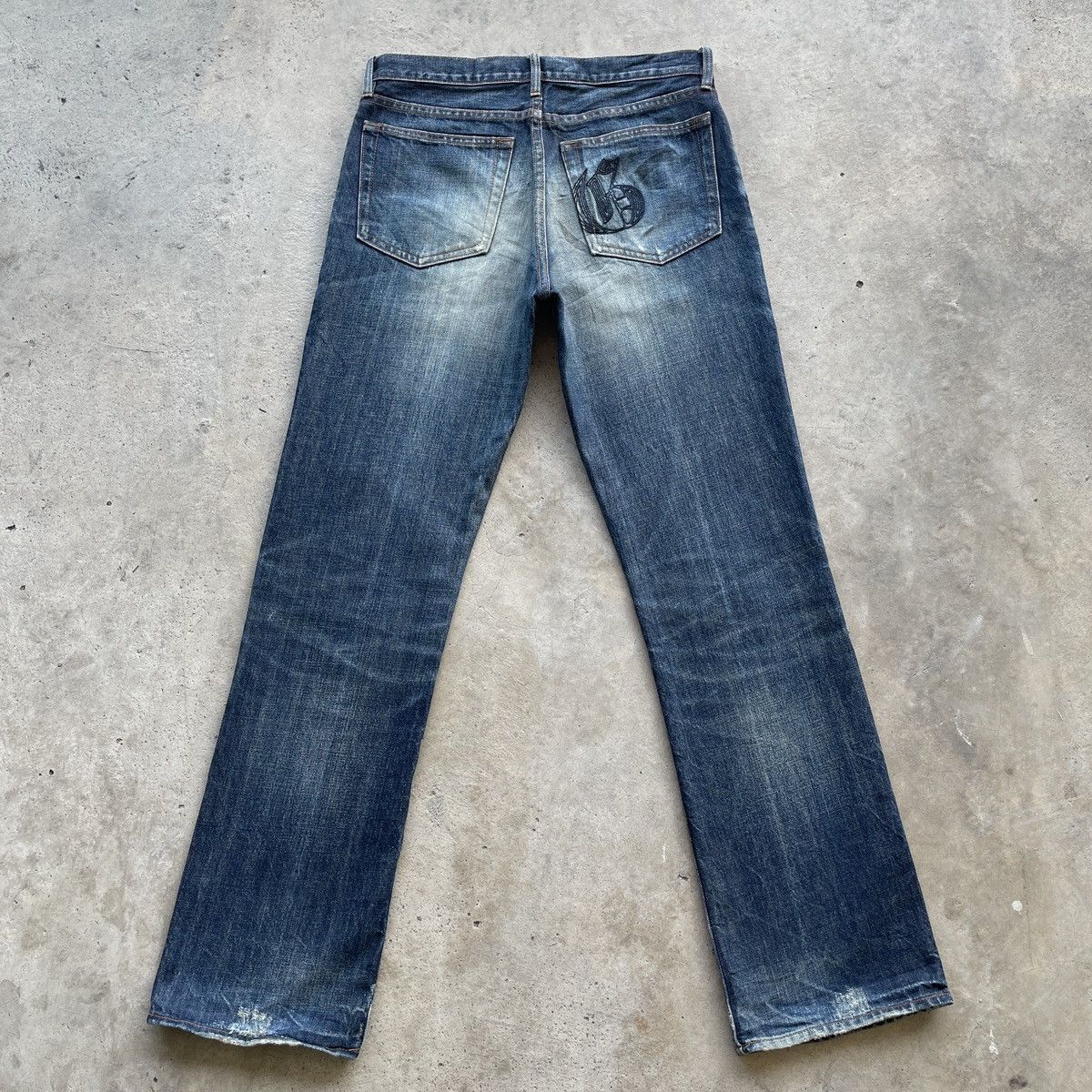 Gap Vintage Gap Jeans Faded Flare Sick Denim Pants W33x34 Size US 33 - 2 Thumbnail