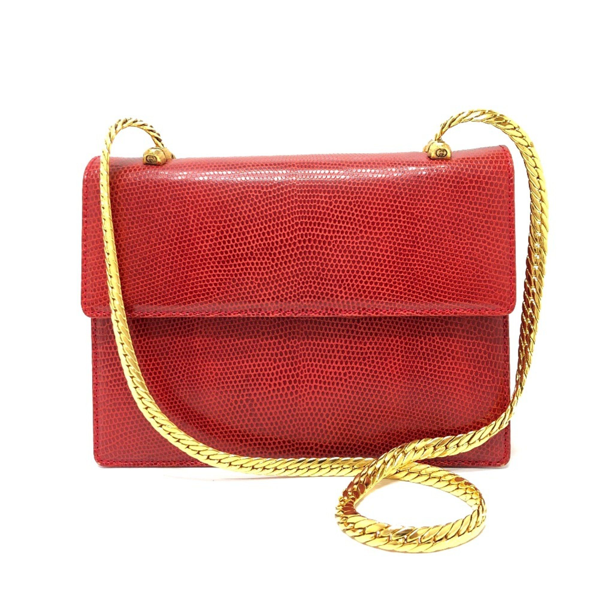 Gucci Gucci Old Gucci Shoulder Bag Red GoldHardware Size ONE SIZE - 1 Thumbnail