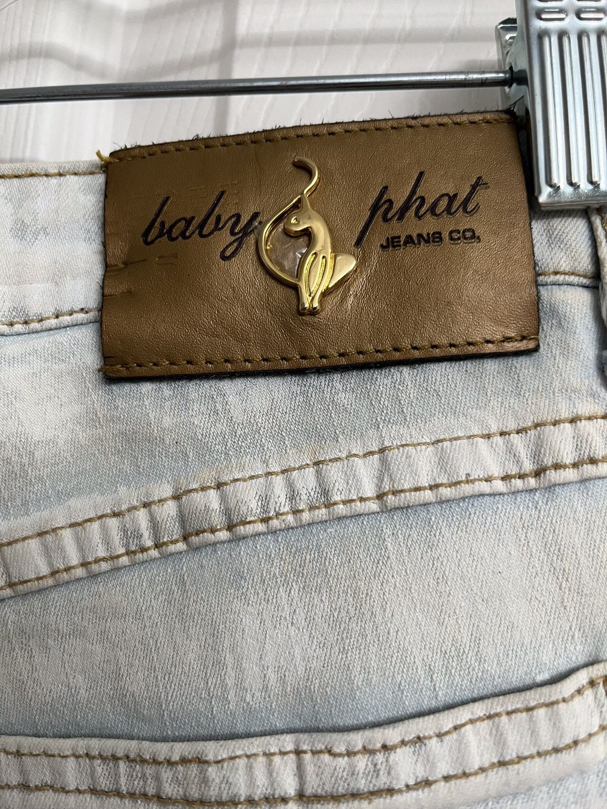 Vintage Baby Phat Light Denim Capri Pants Size 13 Size 37" - 6 Thumbnail