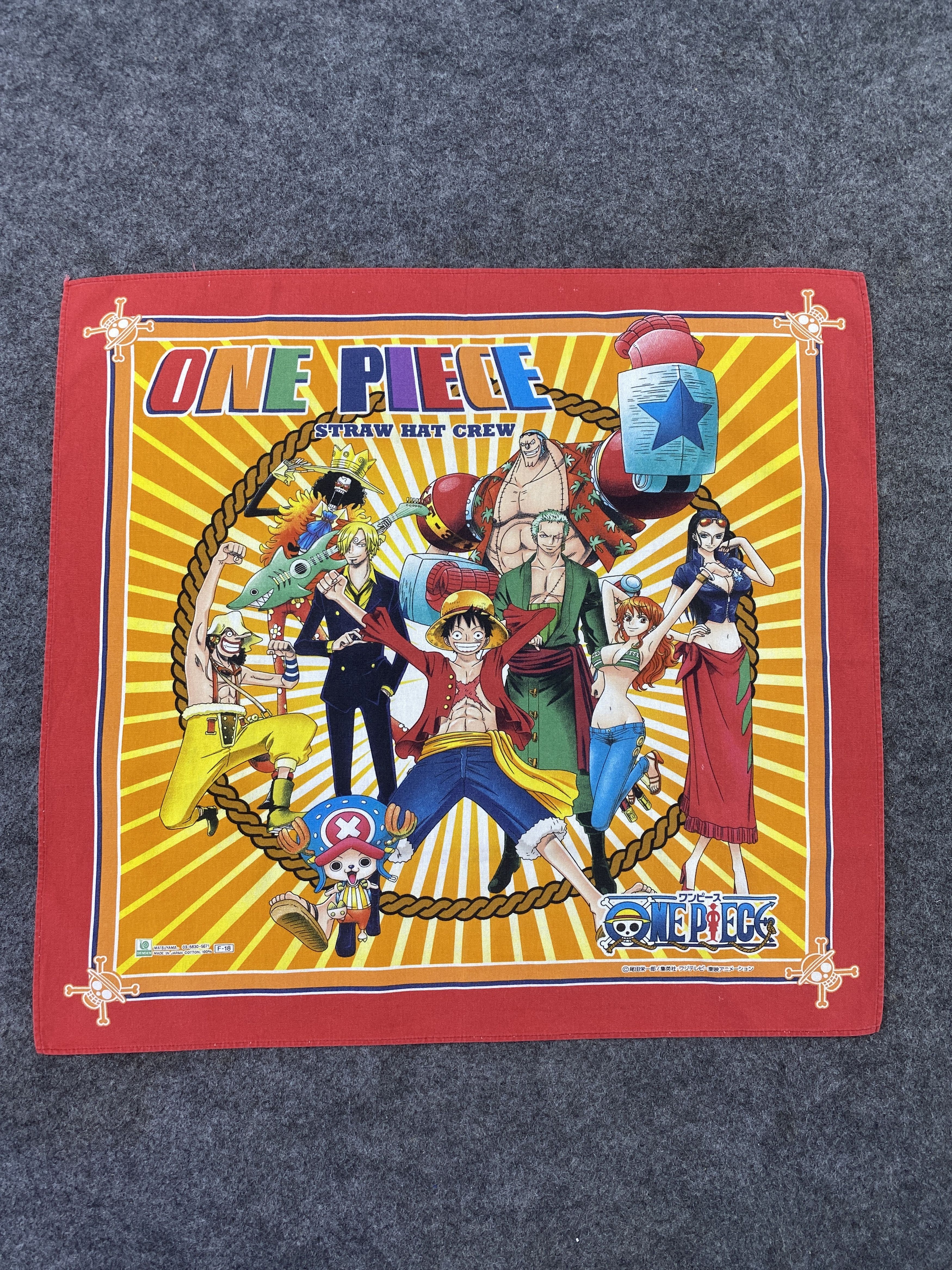 Anime × Japanese Brand × One Piece One Piece Scarf / Handkerchief / Bandana / Headscarf-B116 Size ONE SIZE - 1 Thumbnail