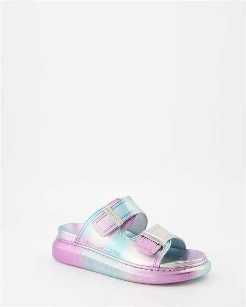 Alexander McQueen o1y0225 Slides in Multicolor Size US 7 / IT 37 - 2 Thumbnail