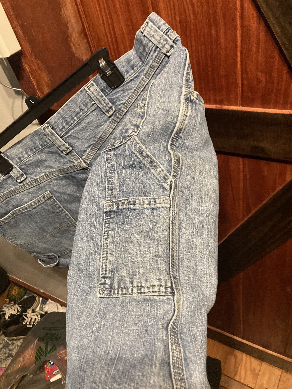 Vintage × Wrangler Baggy Vintage Wrangler Carpenter Jean Shorts Size US 42 / EU 58 - 5 Thumbnail