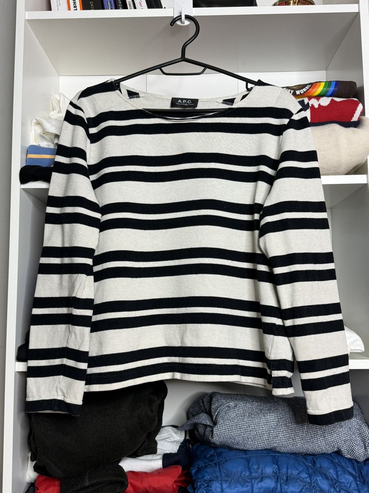 A.P.C. A.P.C. luxury striped long sleeves Size M / US 6-8 / IT 42-44 - 1 Thumbnail