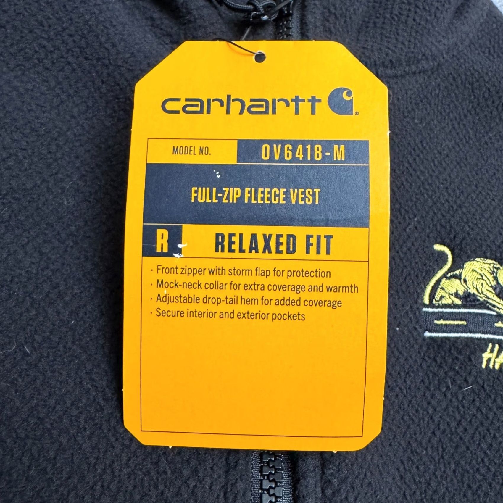 Carhartt VINTAGE Carhartt Relaxed Fit Full Zip Textured Fleece Vest Jacket Mens Large Black NWT Size US L / EU 52-54 / 3 - 6 Thumbnail