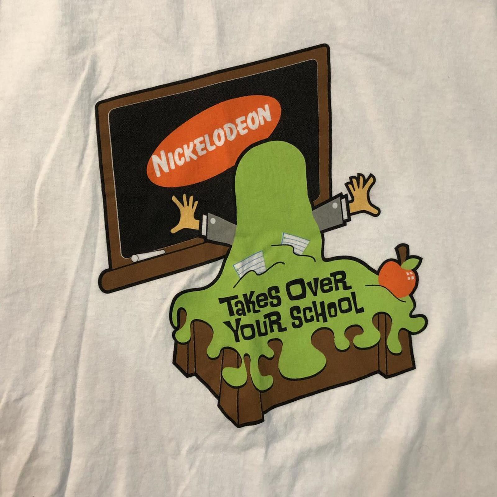Designer Vintage 90s Nickelodeon Takes Over Your School T-shirt Size US L / EU 52-54 / 3 - 3 Thumbnail
