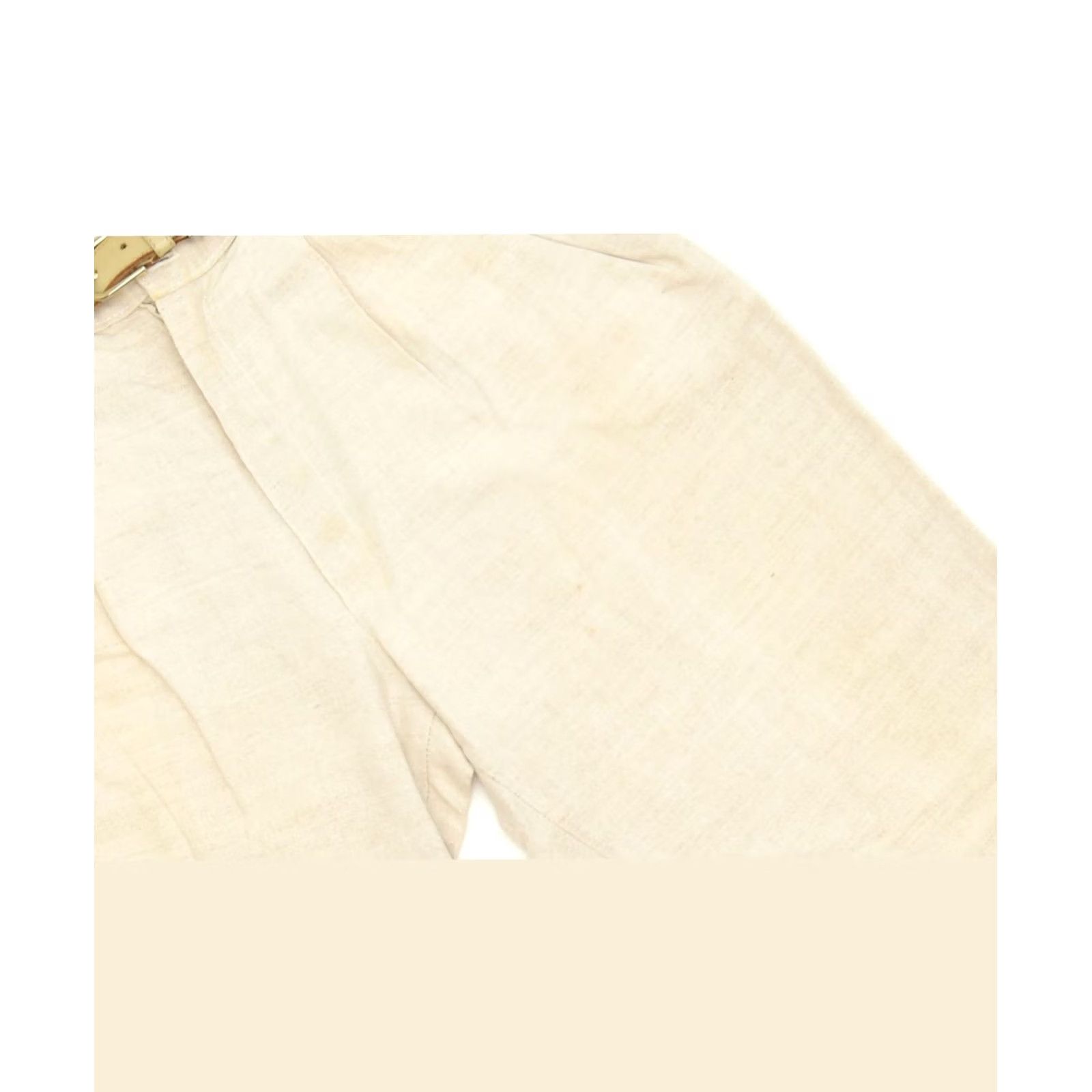 Vintage VINTAGE 33 Womens Straight Chino Trousers Beige Classic O310 W28 L29 Size 28" / US 6 / IT 42 - 3 Thumbnail