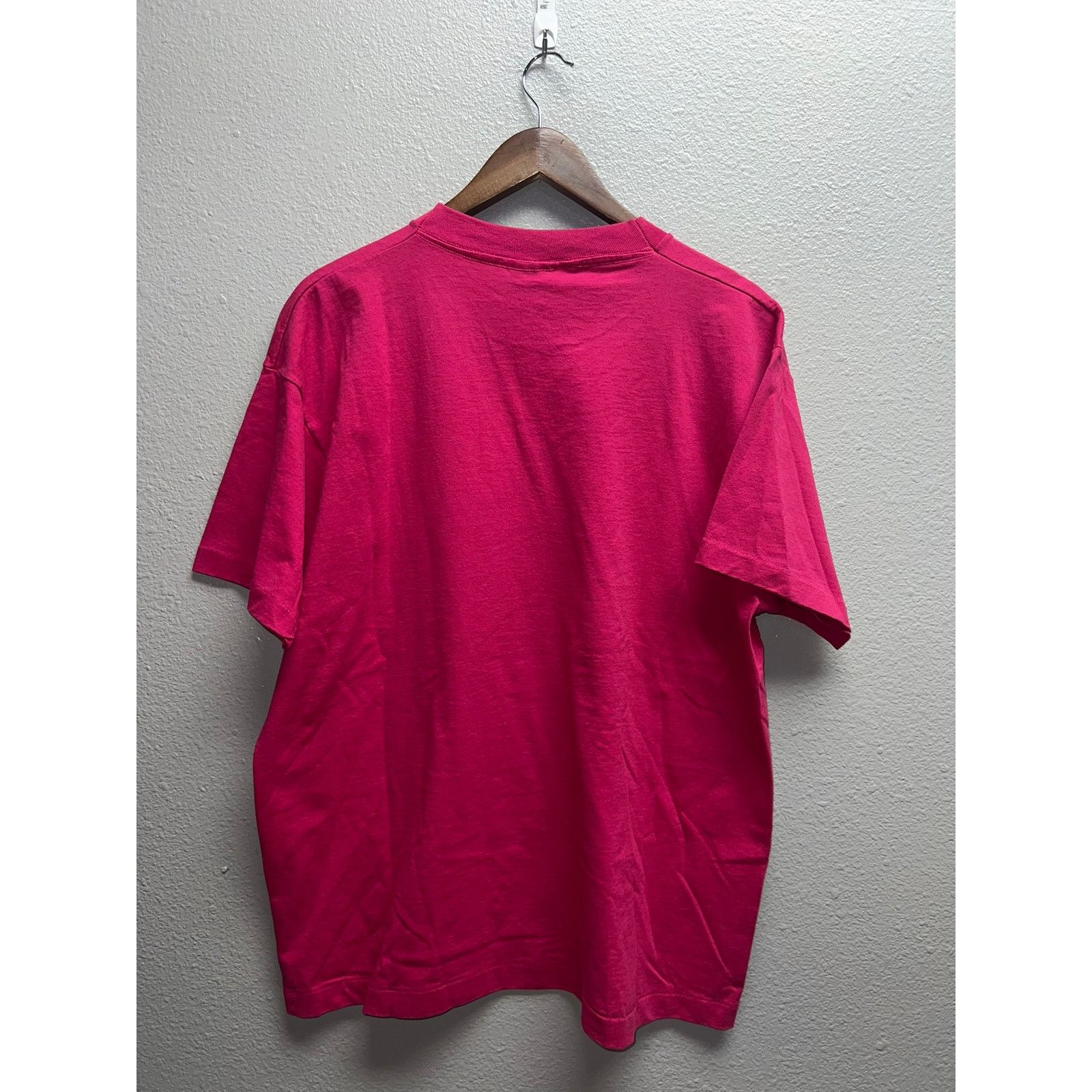Fruit Of The Loom Vintage Saturday Nite Express Shirt Night Pink Tee 90s XL Size US XL / EU 56 / 4 - 6 Thumbnail