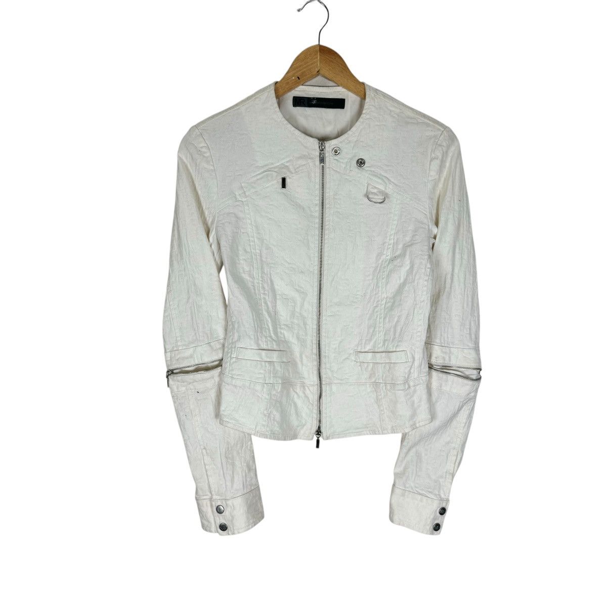 Mossimo 🌟 MOSSIMO REBECCHI BIKERS RY ZIPPER JACKET Size M / US 6-8 / IT 42-44 - 2 Thumbnail