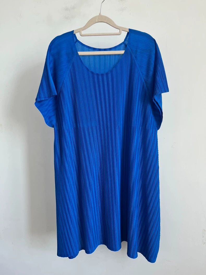 Issey Miyake issey miyake size:3 Blue short-sleeved shirt 2506-Nextarro Size XXS / US 00 / IT 34 - 1 Thumbnail