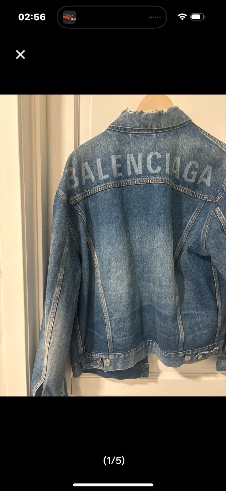 Balenciaga Back logo denim jacket Size US L / EU 52-54 / 3 - 1 Thumbnail