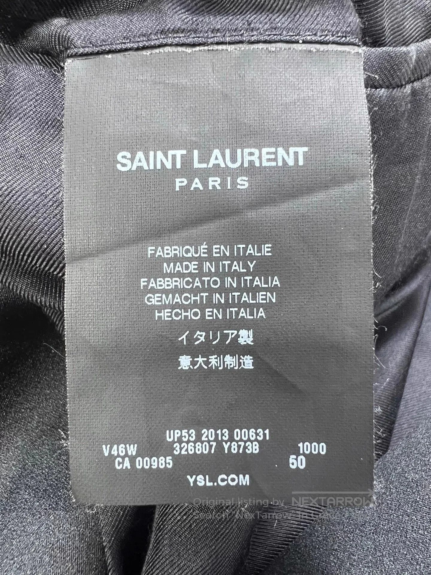 Saint Laurent Paris Black Single-Button Blazer. Size US M / EU 48-50 / 2 - 5 Thumbnail