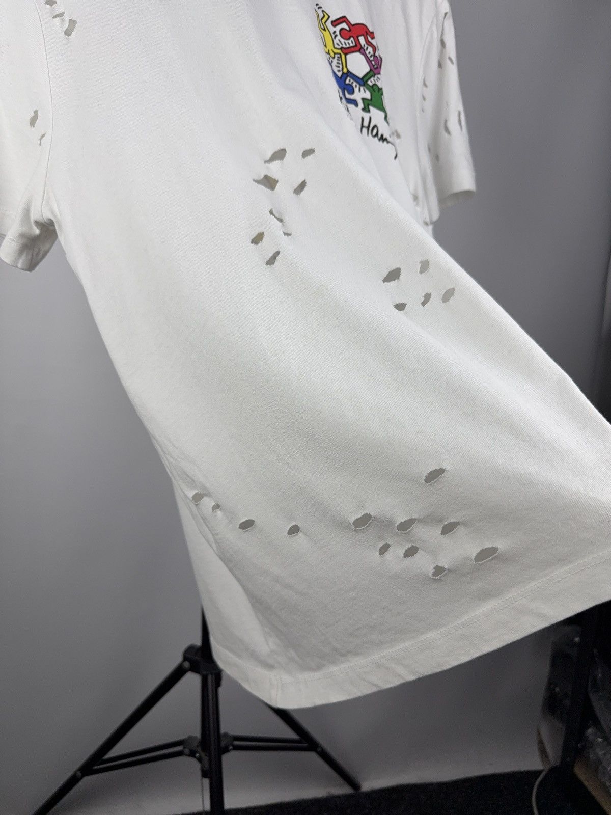 Keith Haring Vintage Distressed 00s Att Logo Keith Haring T-Shirt Size US L / EU 52-54 / 3 - 7 Thumbnail