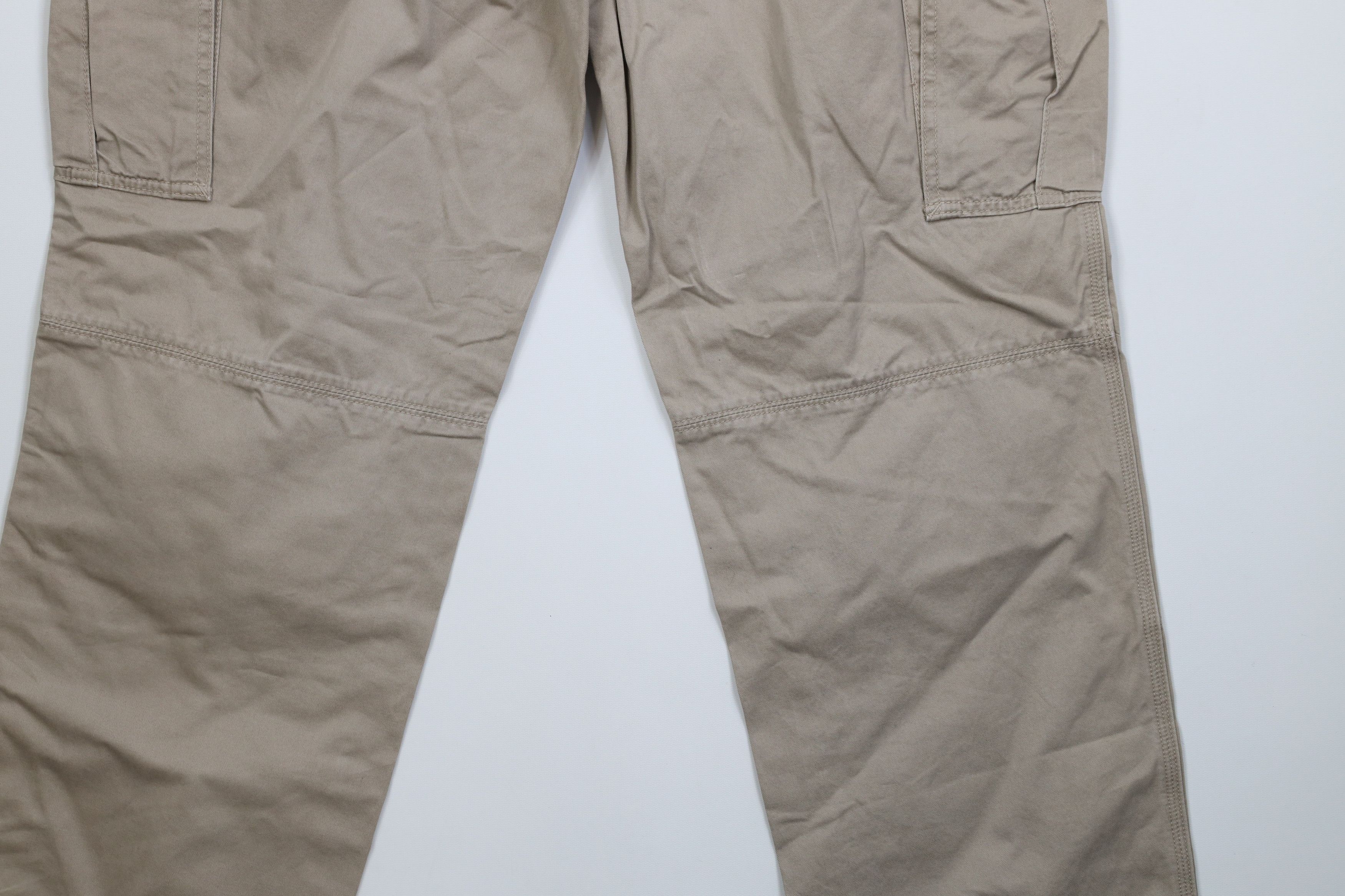 Nautica Vintage 90s Y2K Nautica Wide Leg Cargo Pants Beige Cotton Size US 36 / EU 52 - 14 Thumbnail