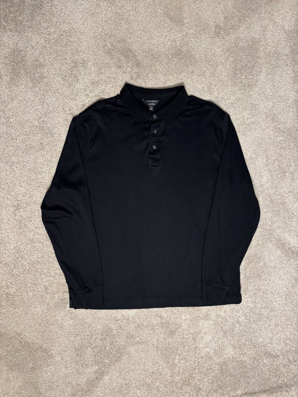 Banana Republic Banana Republic Polo Shirt Mens L Black Luxe Touch Size US L / EU 52-54 / 3 - 1 Thumbnail