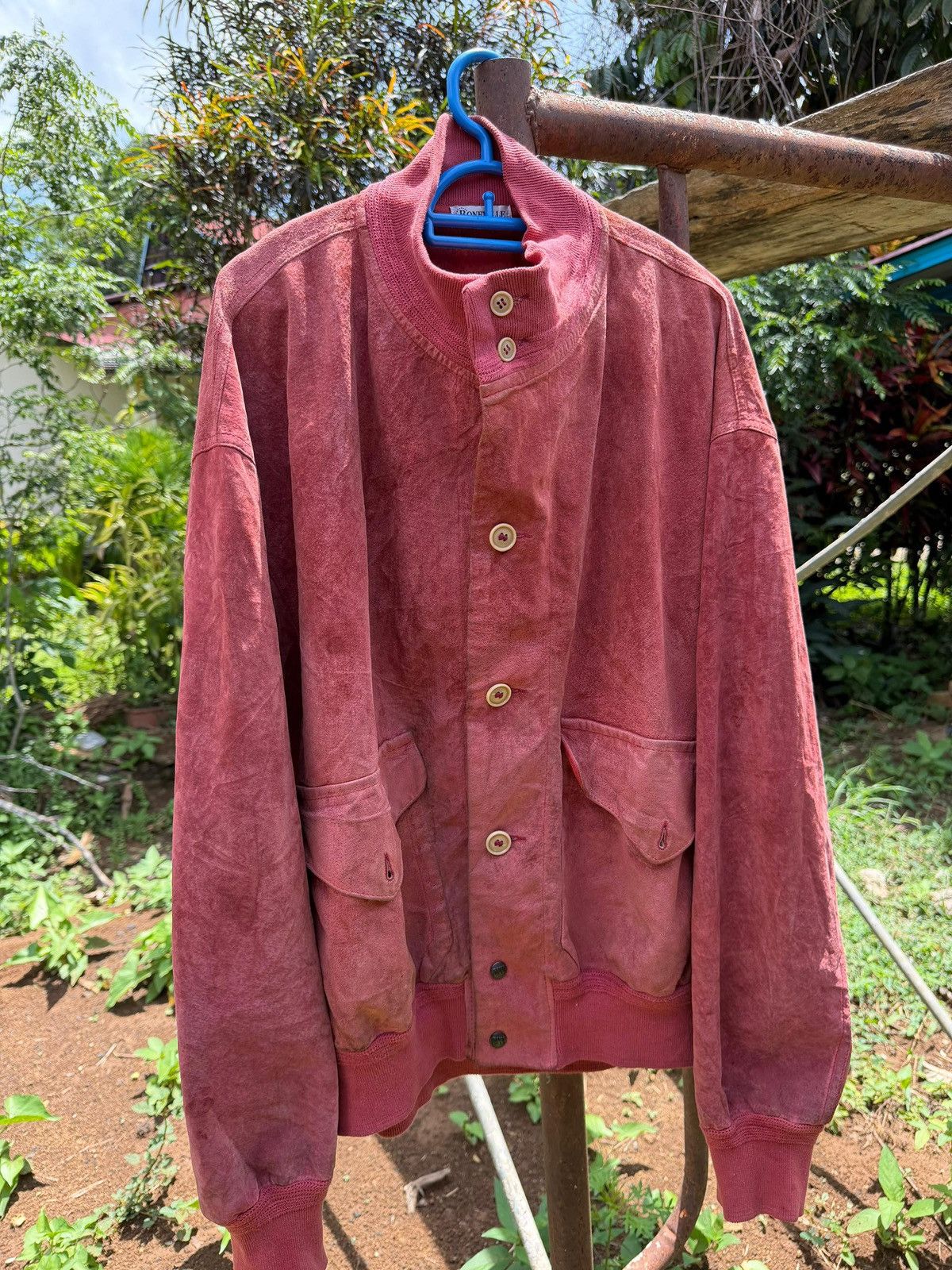 Boneville Boneville 80s Suede Leather Bomber Jacket Size US M / EU 48-50 / 2 - 1 Thumbnail